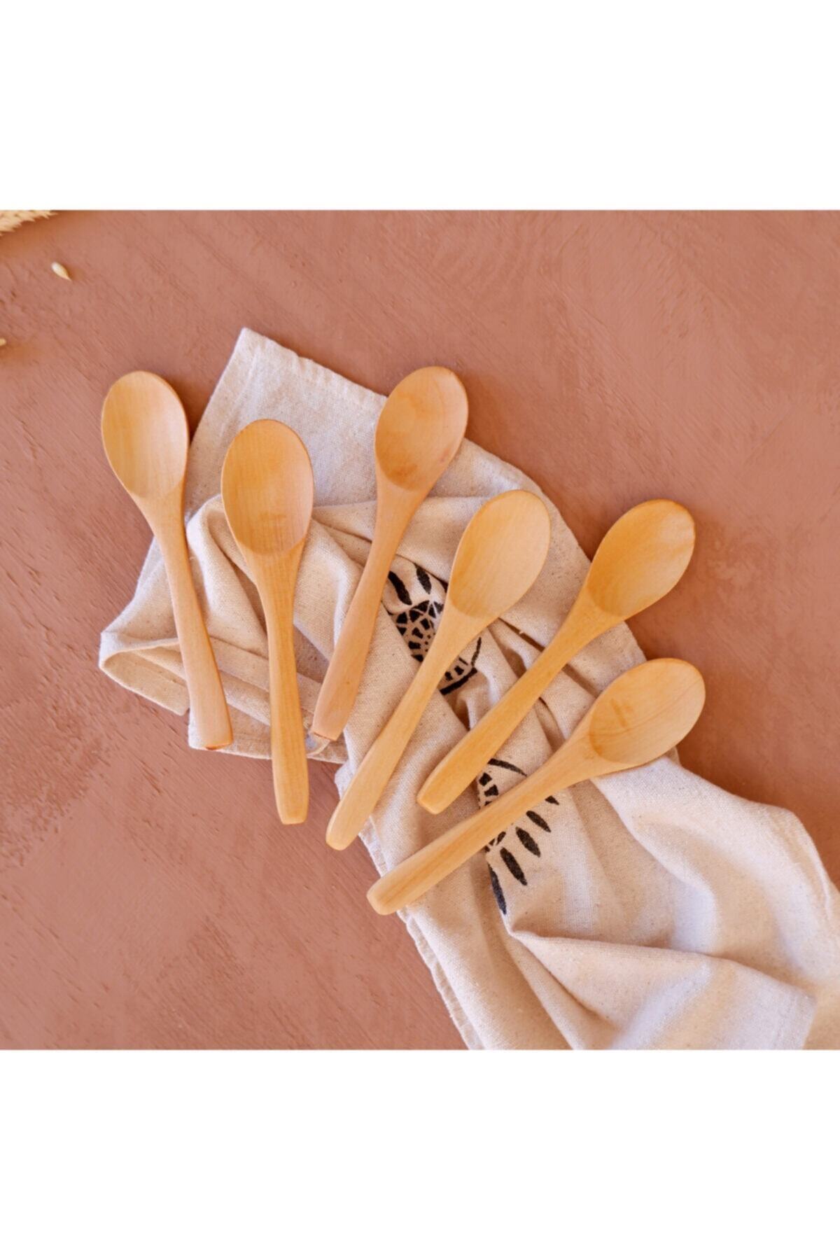 ZUZU MADE Bambu 6'lı Ölçü Ve Baharat Kaşığı 17 Cm