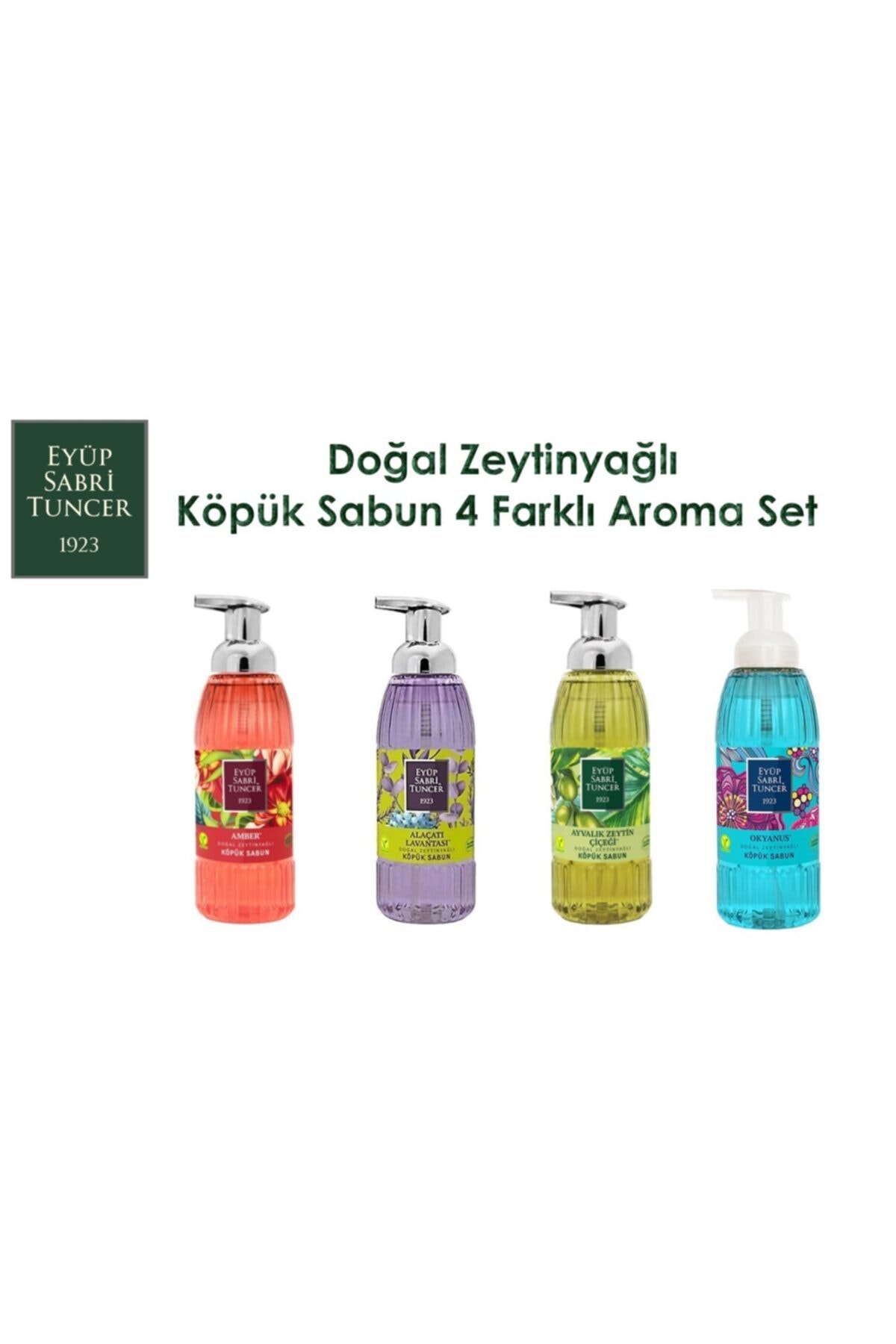 Eyüp Sabri Tuncer Eyüp Sabri Tunce_ Köpük Sabun 500ml X 4 Aroma Set (doğal Zeytinyağlı)