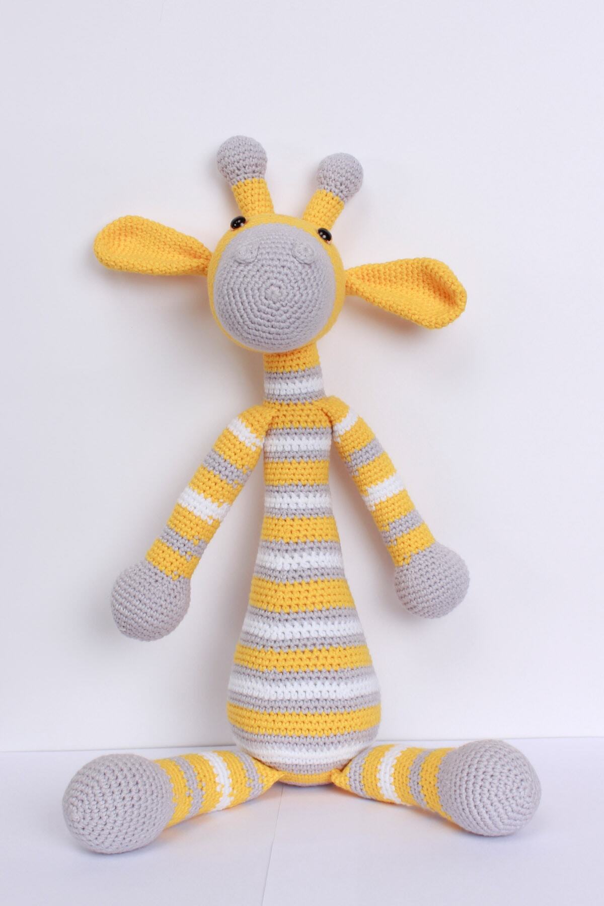Organik El Örgüsü Amigurumi Uyku Arkadaşı Zürafaa-zuzu