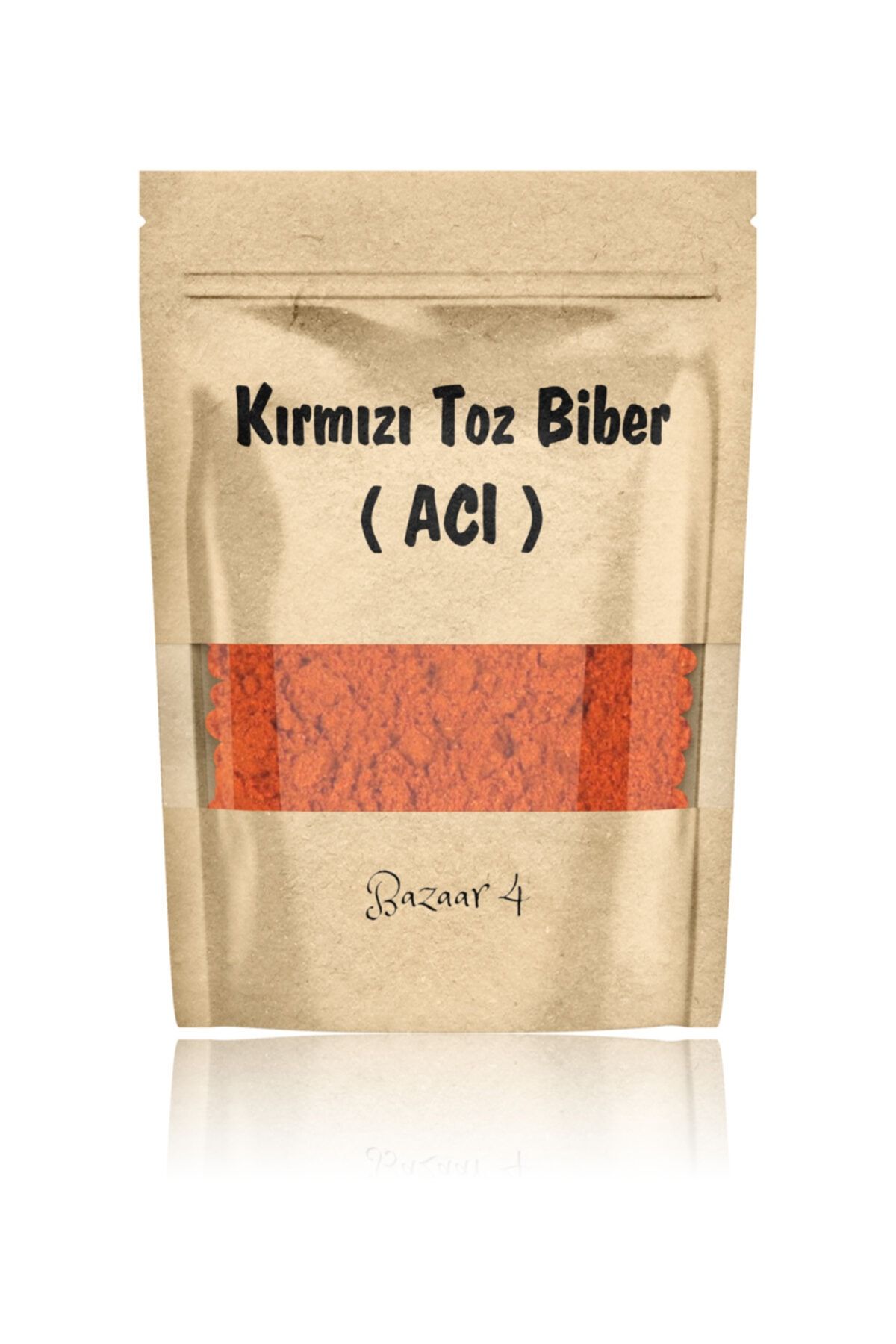 BAZAAR 4 Kırmızı Acı Toz Biber 1.kalite Yeni Mahsul 650 Gr