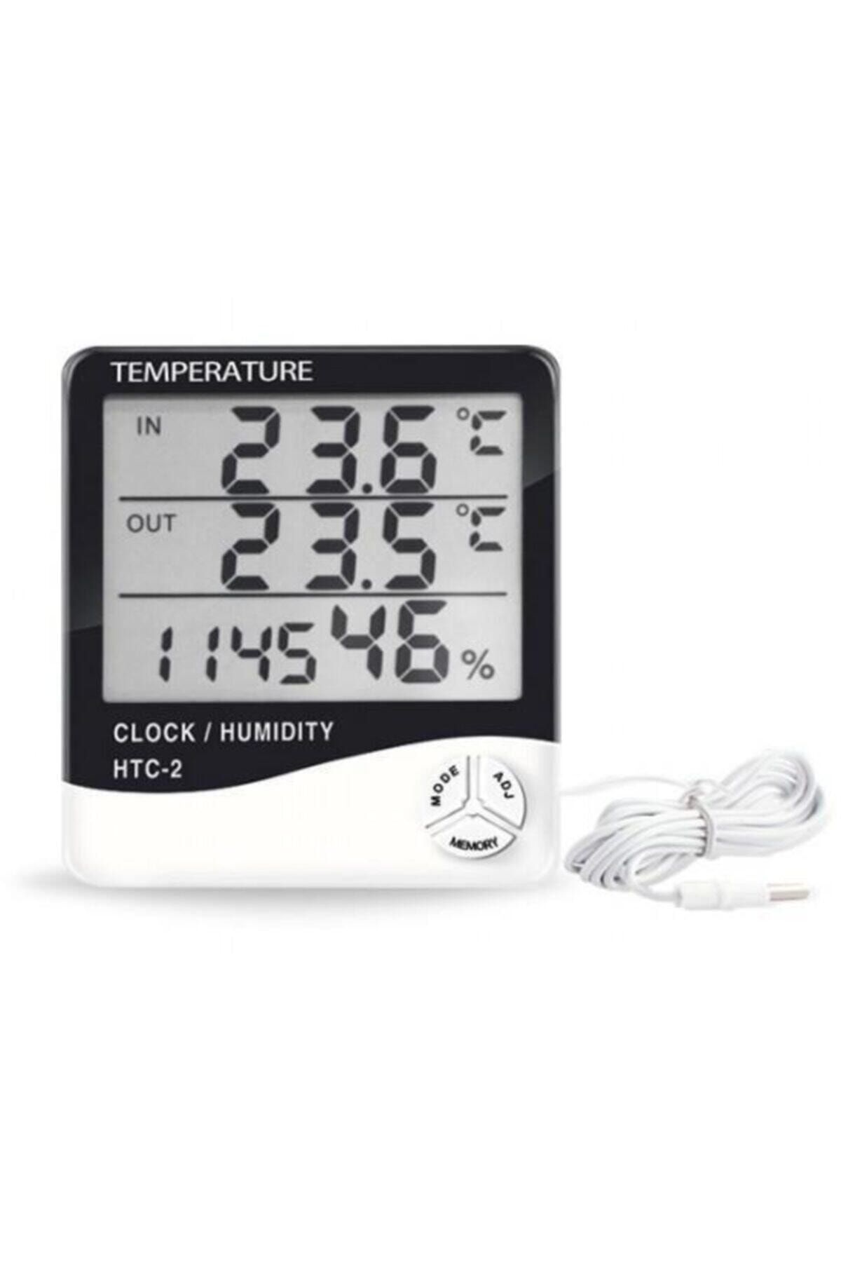 gulumseten hediye htc 2 oda termometre higrometre hava istasyonu sicaklik nem olcer lcd saat kampanyali fiyat fiyati yorumlari trendyol