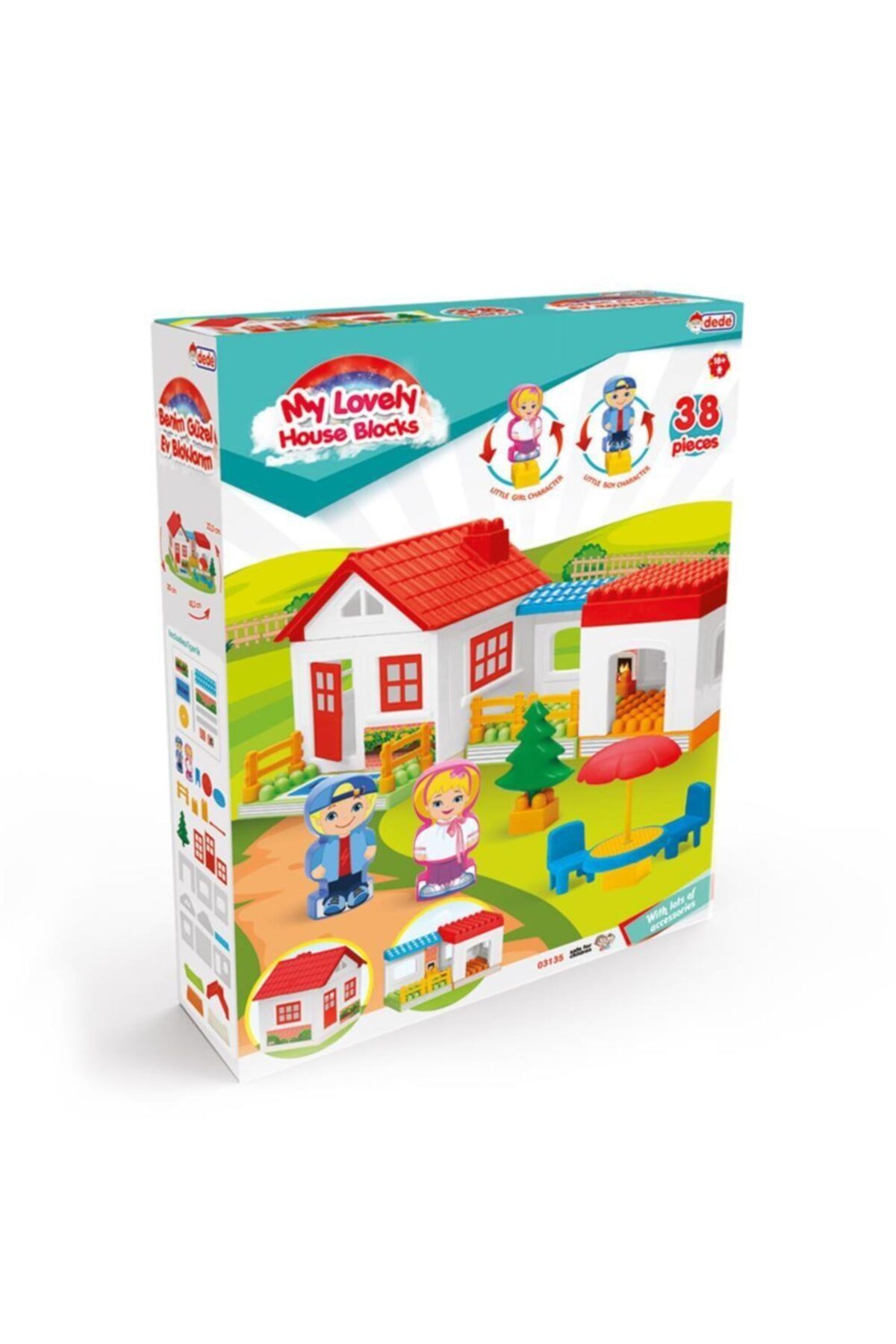 dede 36 parca lego ev seti tek katli bloklar fiyati yorumlari trendyol
