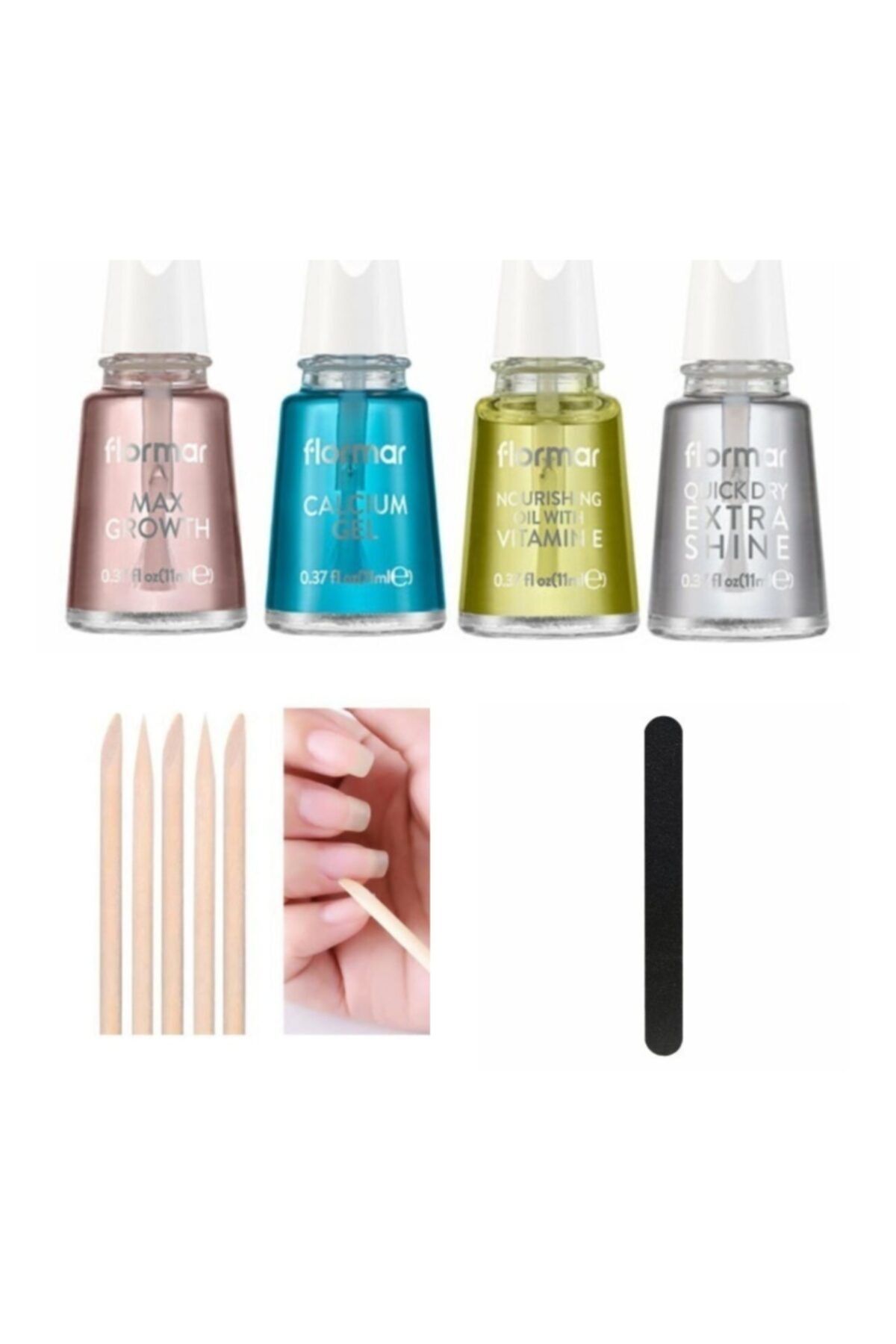 Flormar Tırnak Bakım Seti + 5li Krong + Tırnak Törpüsü