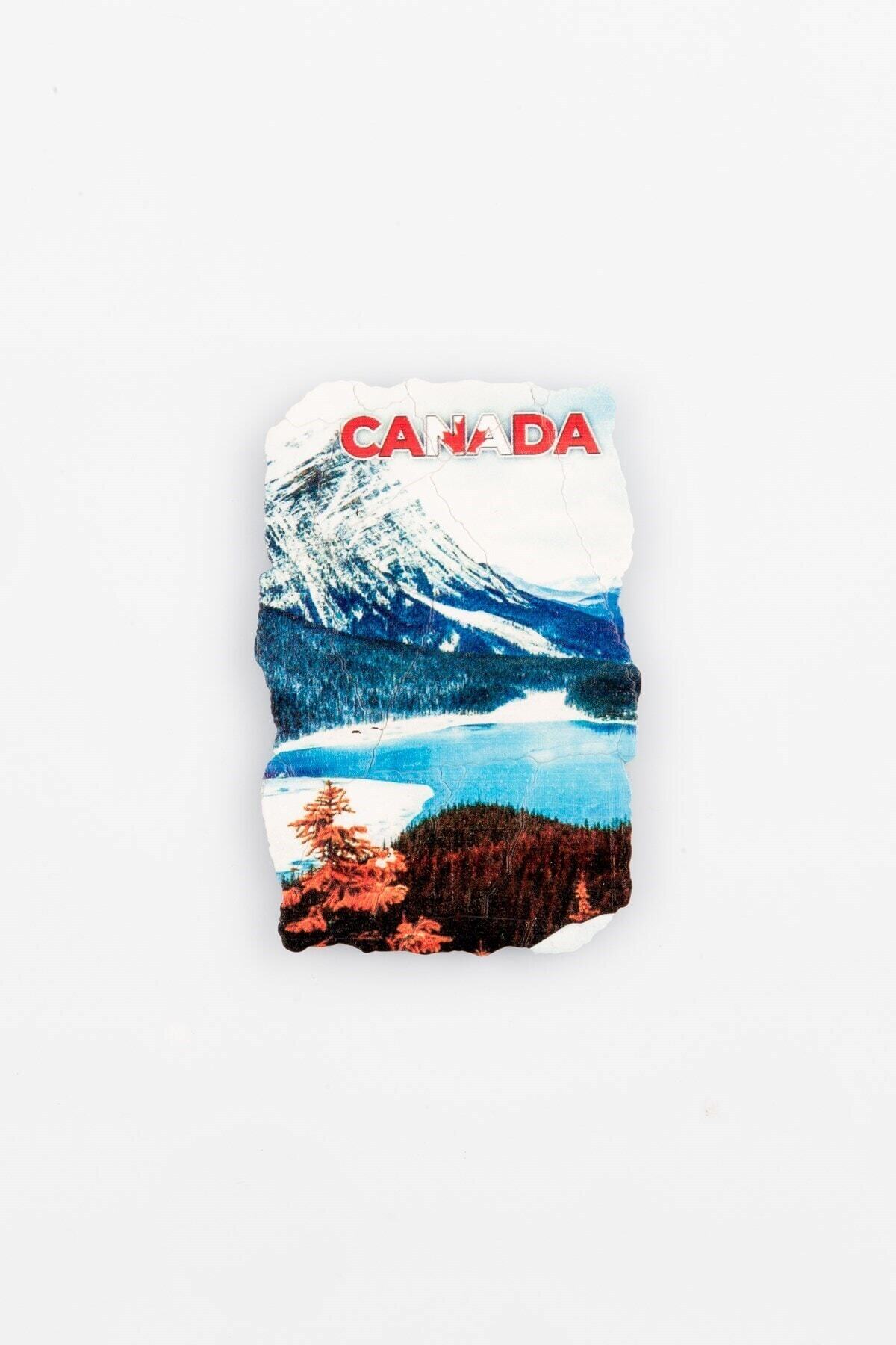 Dünyadan Hediyeler Kanada Moraine Gölü Fresco Magnet