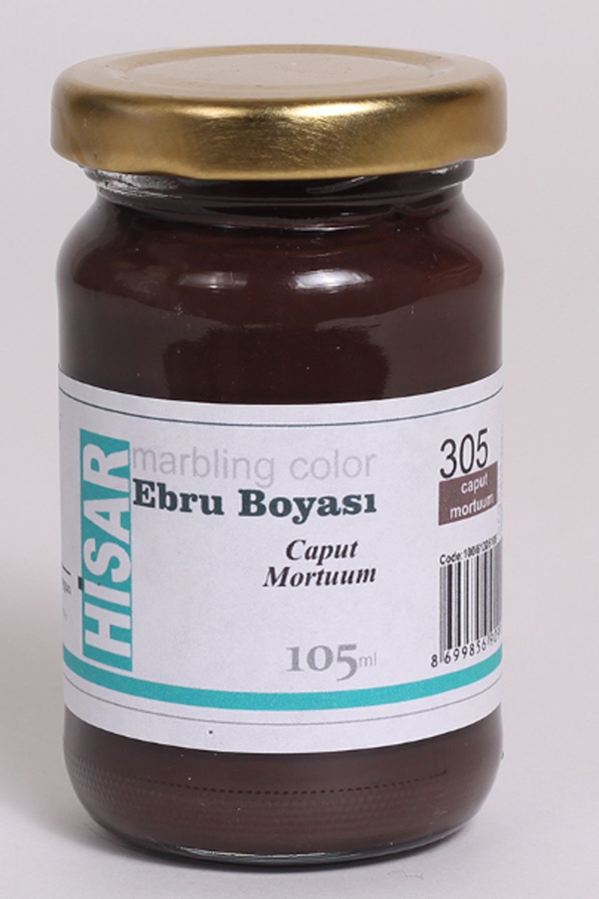 Hisar Ebru Boyası 105ml N:305 Caput Mortuum 100161305105