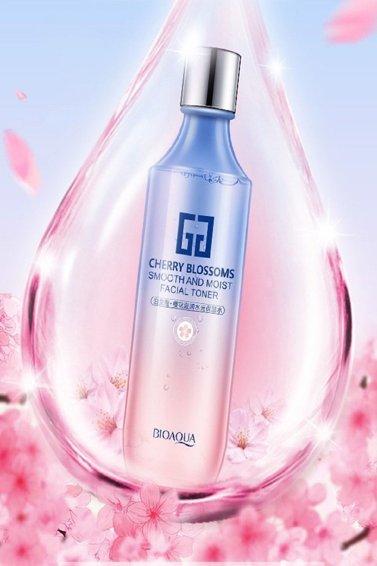 Bioaqua Hassas Ciltler için Kiraz Çiçeği Nemlendirici Tonik 150 ml