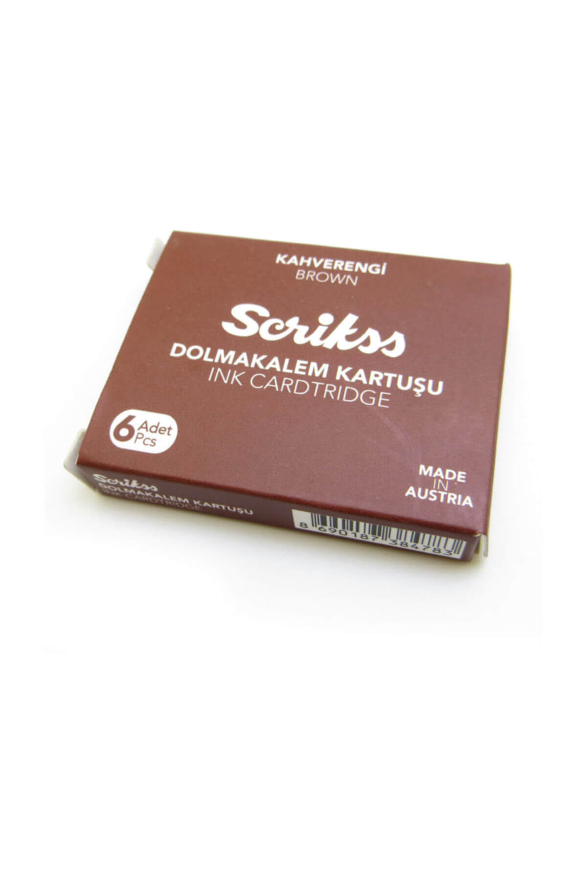 Scrikss Dolma Kalem Kartuşu 6Lı Kahverengi