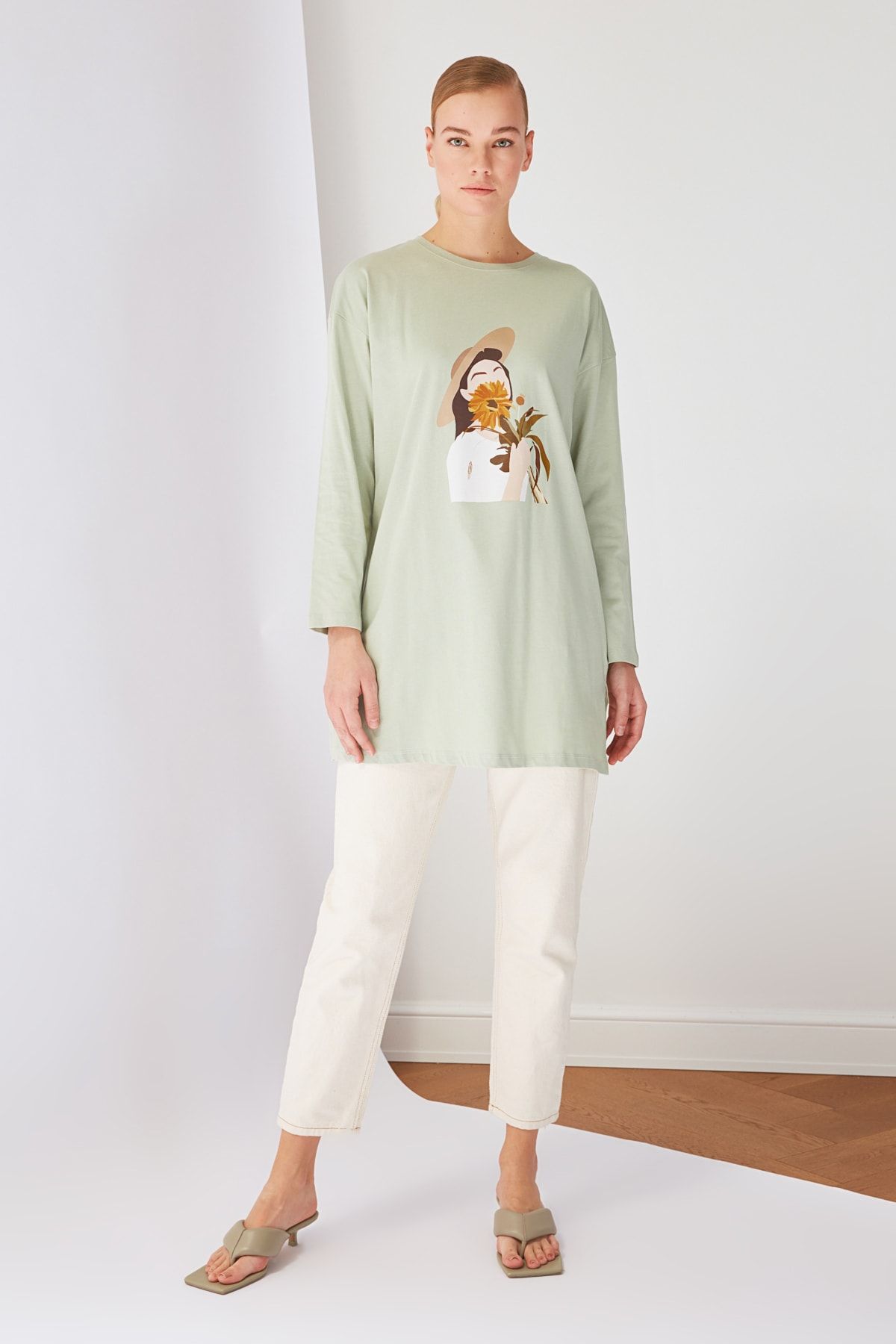 Trendyol Modest Mint Suprem Tesettür Tunik TCTSS21BZ1617