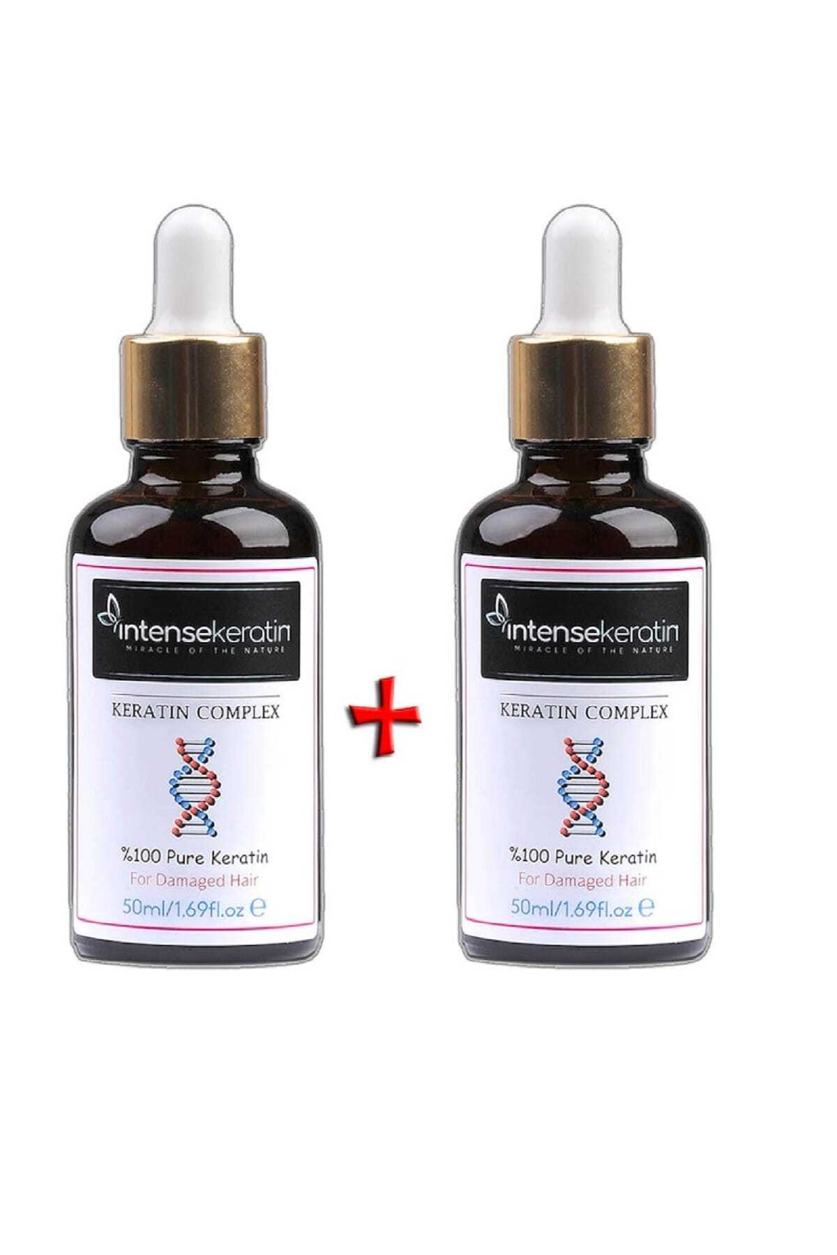 İntense Keratin Katkısız Keratin Serum 2x50ml Evde Keratin Bakımı