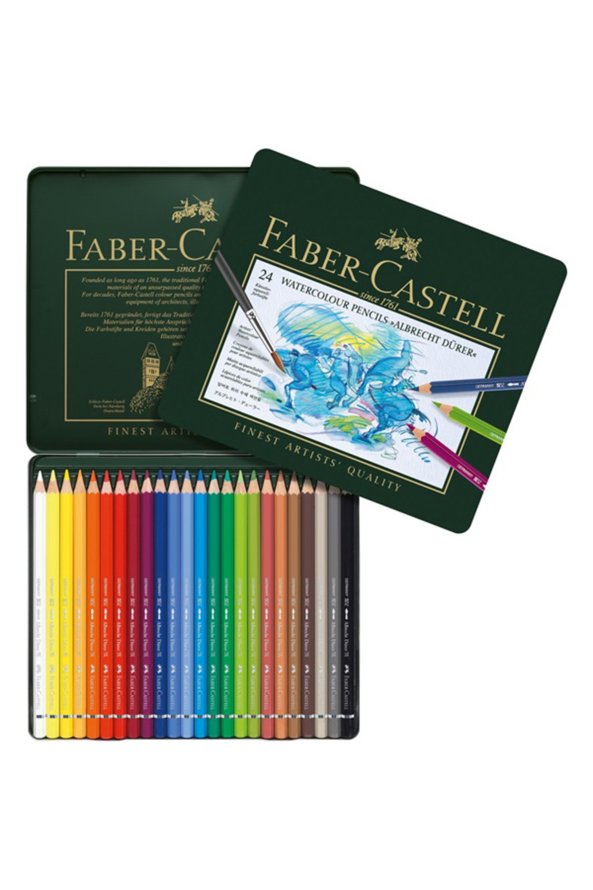 Faber Castell Albrecht Dürer Aquarel Boya 24 Renk