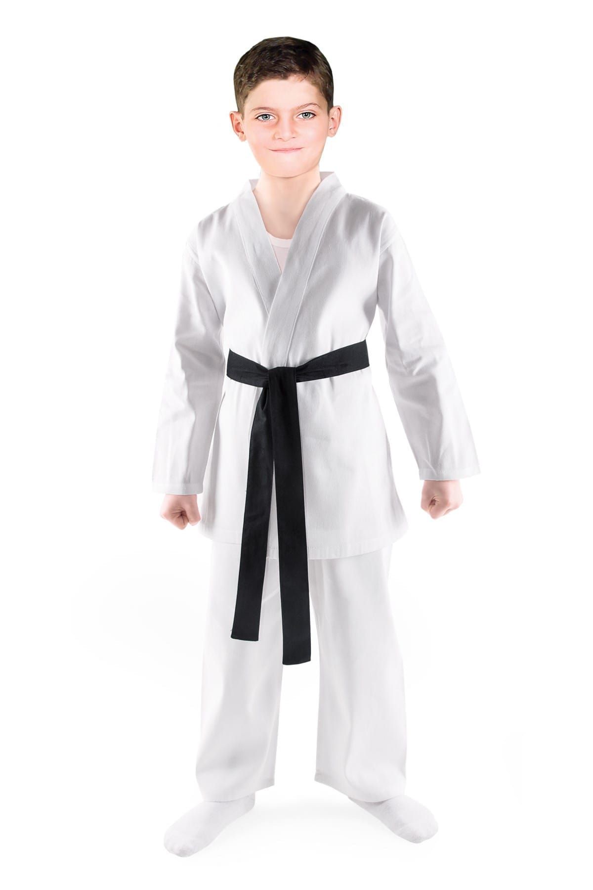 OULABİMİR Beyaz Karate Kostümü Çocuk Kıyafeti