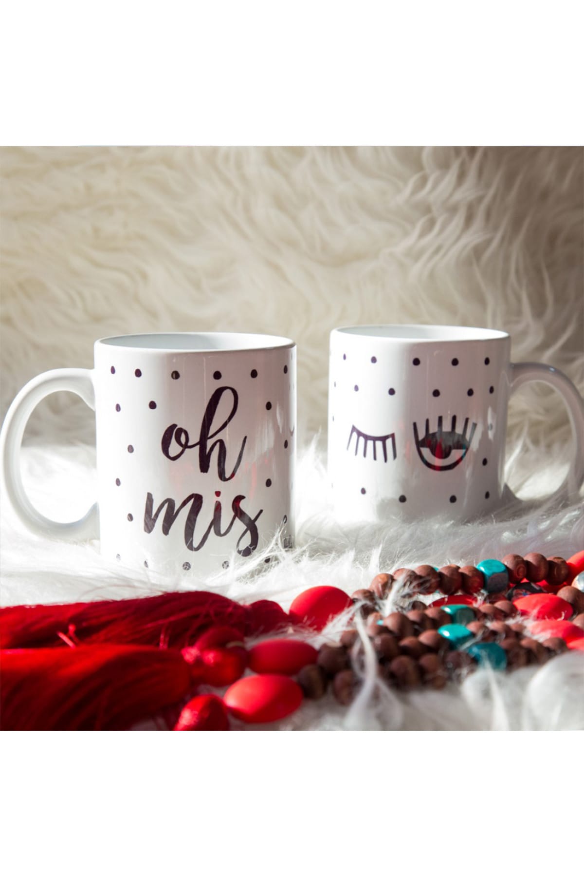 Bikutumutluluk Oh Mis Kupa Mug Mottolu Çizimli