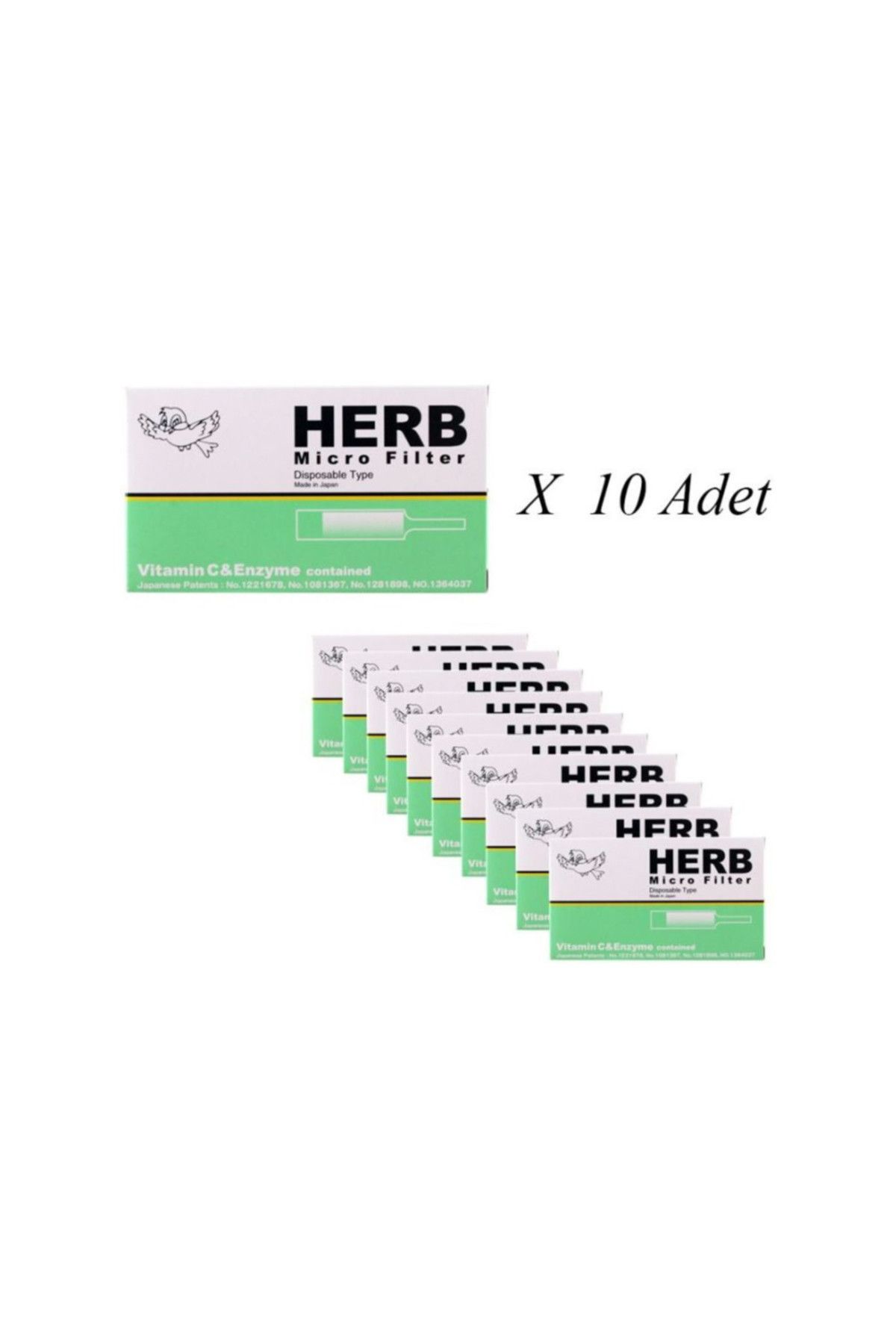 TBek Herb Micro Filter KullanAt Sigara Ağızlığı 10lu Paket