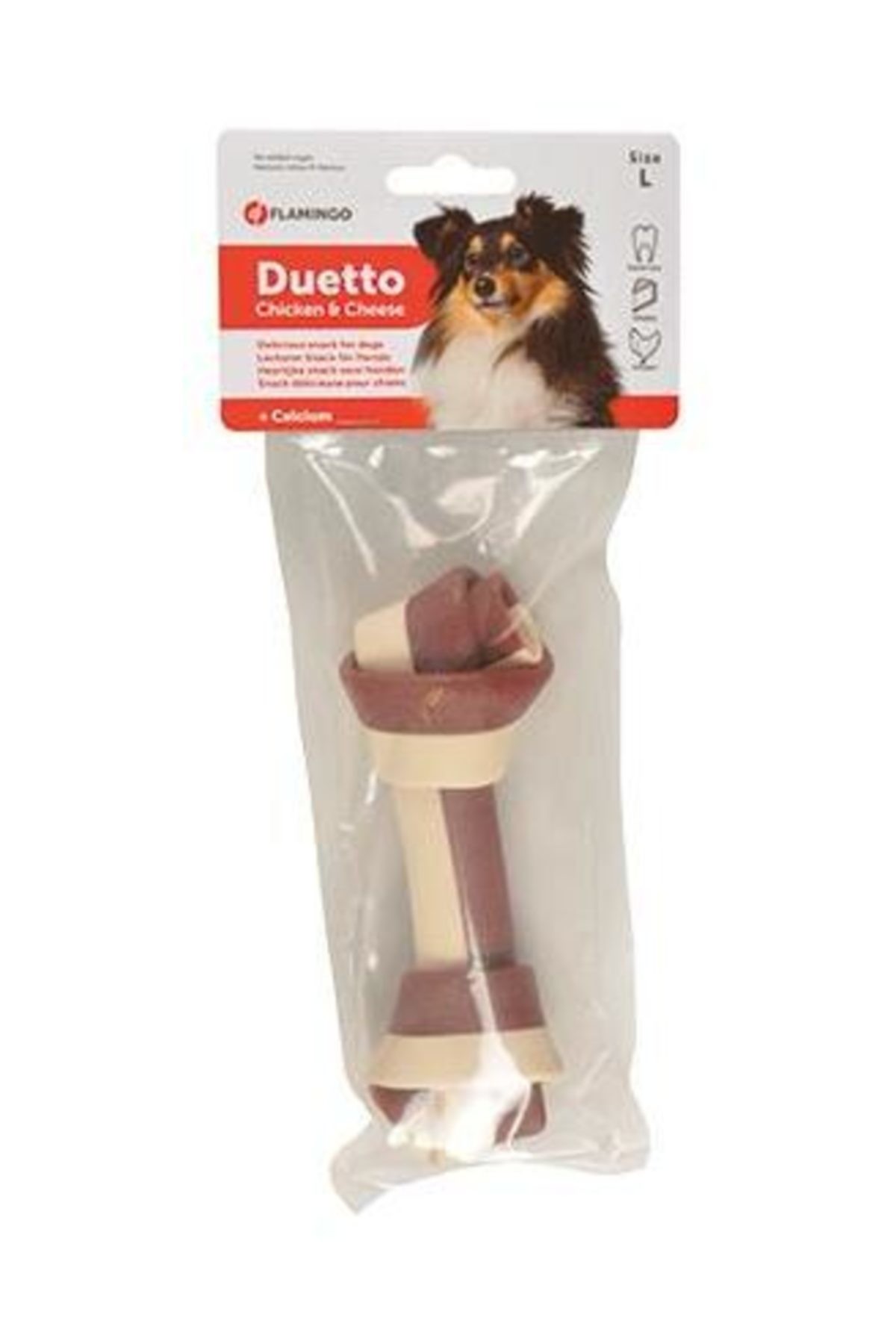 Flamingo Duetto Tavuk ve Peynirli Köpek Ödülü Large