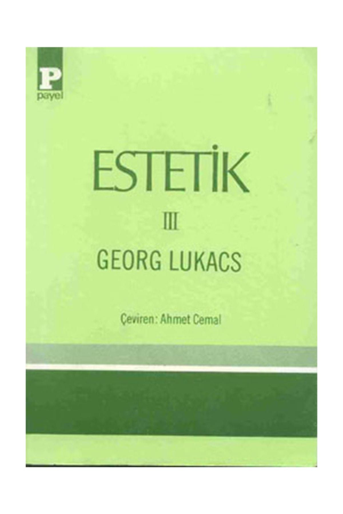 Payel Yayınları Estetik 3 - Georg Lukacs