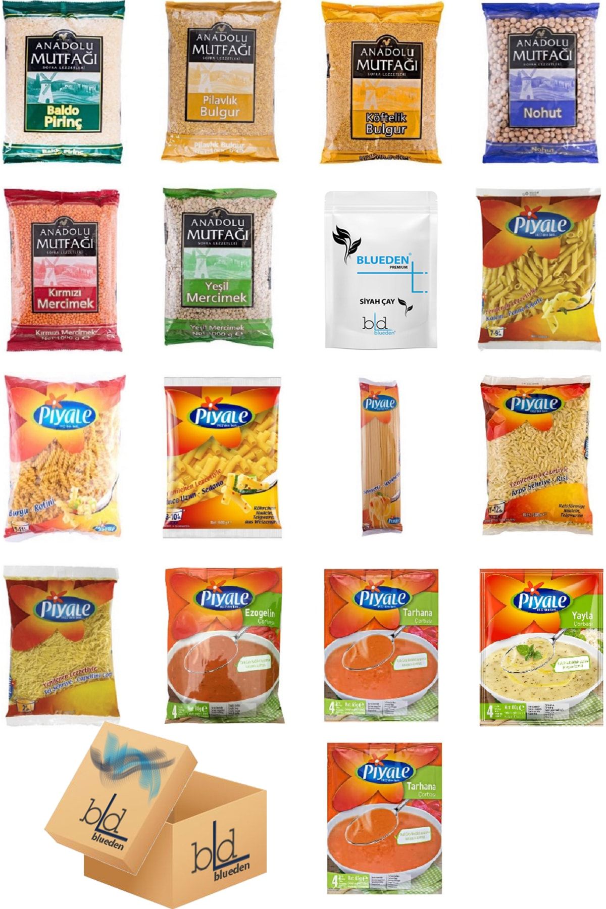 Ramazan Paketi Bluedenramazan Kumanya Yardım Erzak Kolisi 17 Parça 17 Nolu Paket