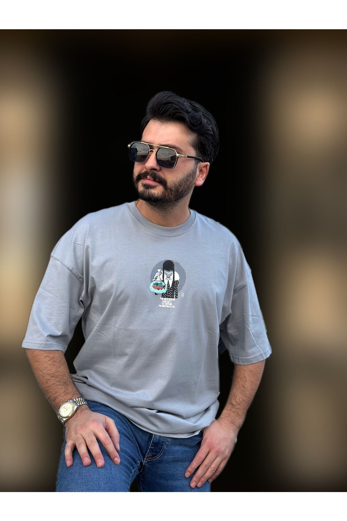 TWILLS T shirt Wednesday Printed New Crew Neck Oversize T shirt