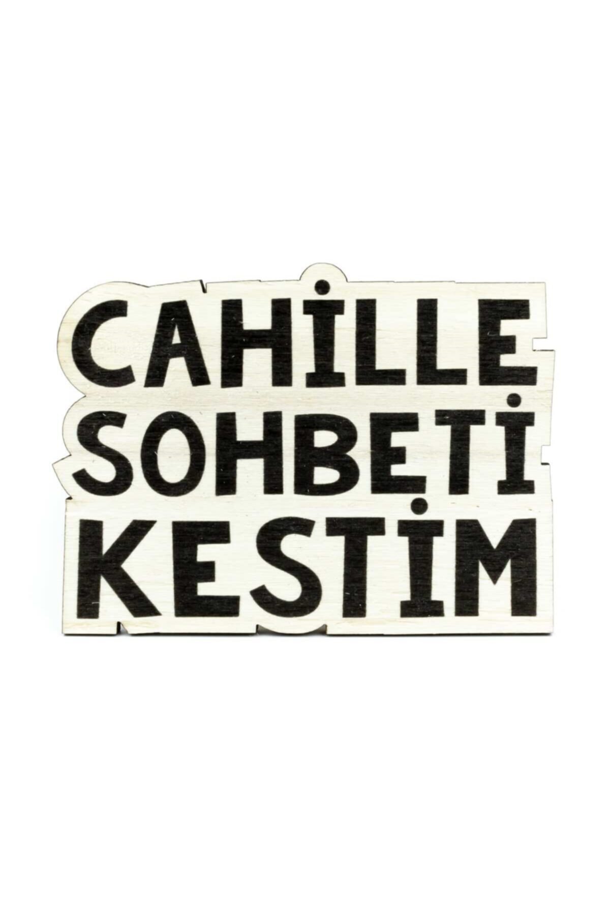 PALTO TASARIM Cahille Sohbeti Kestim Ahşap Bardak Altlığı