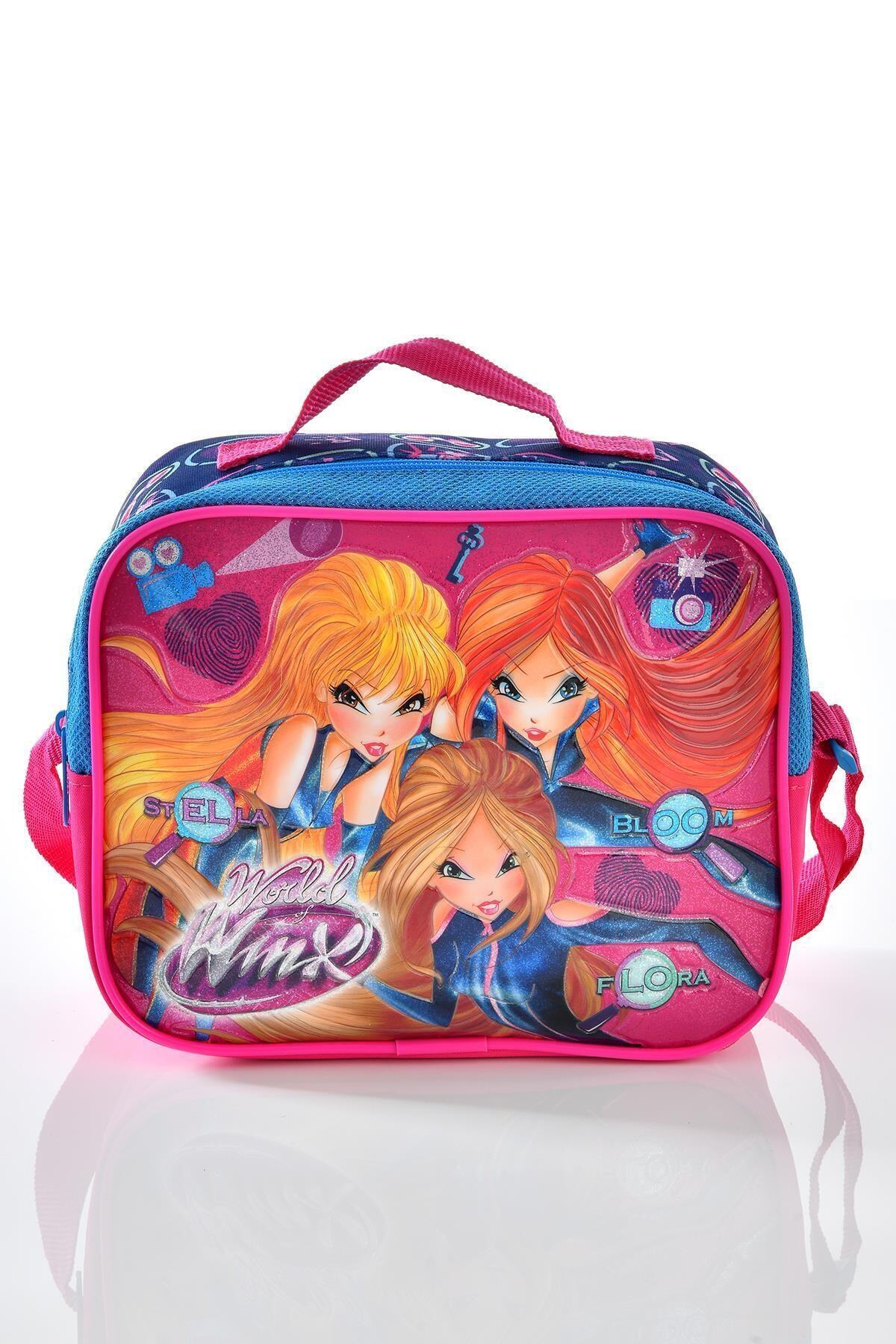 bonbonetti Kız Çocuk Pembe Winx Baskılı Beslenme Çantası 62834