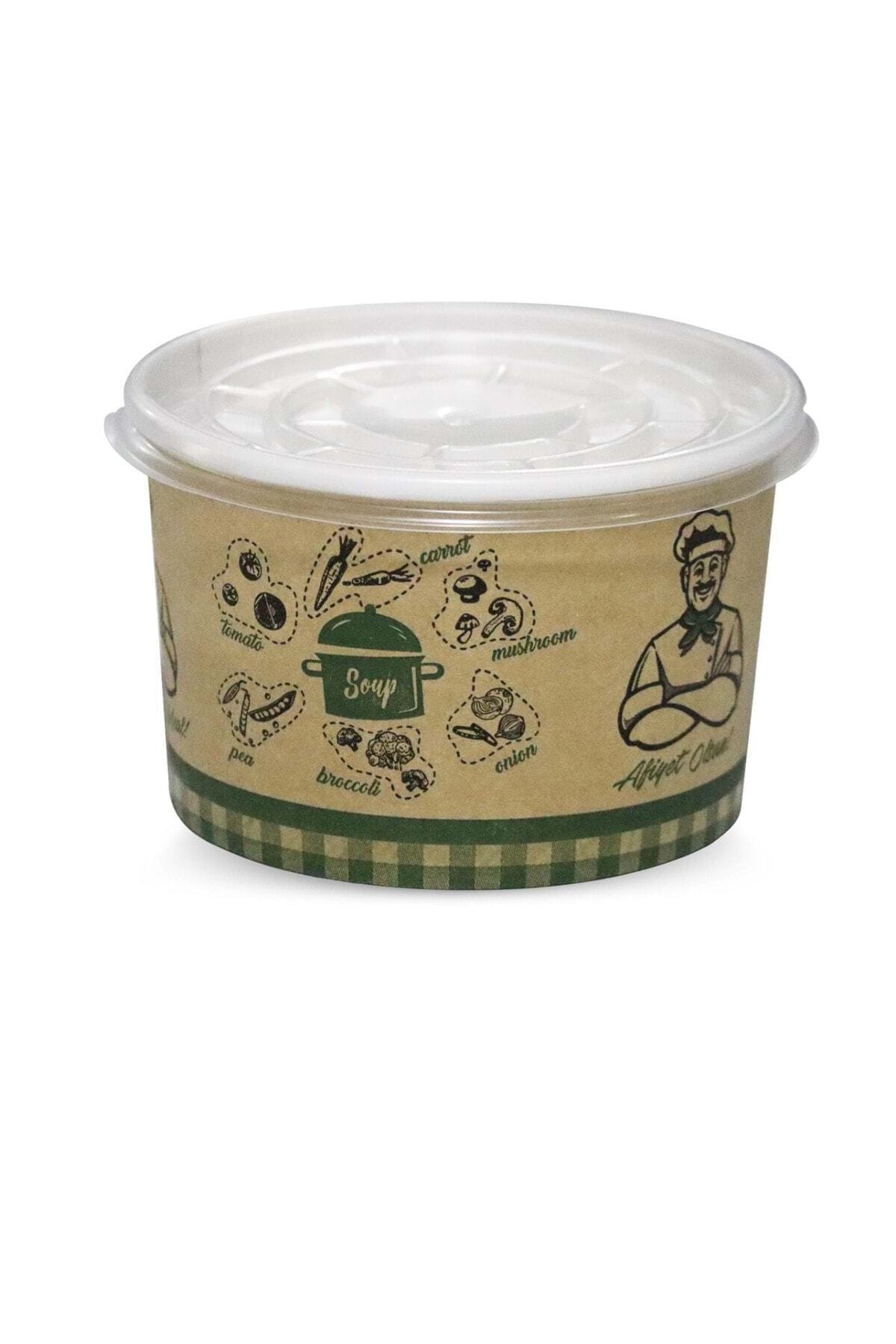 Ballıcapetek Karton Çorba Kasesi Kullan At 500 Adet Çorbakase Kapak