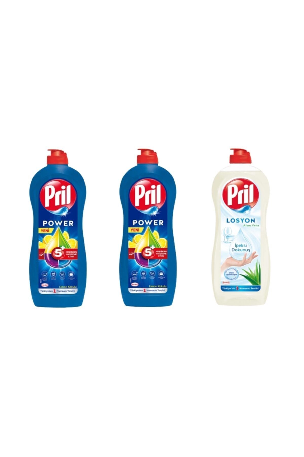 Pril Bulaşık Deterjanı Limon 2 Adet 653 ml Ve Losyon 750 ml