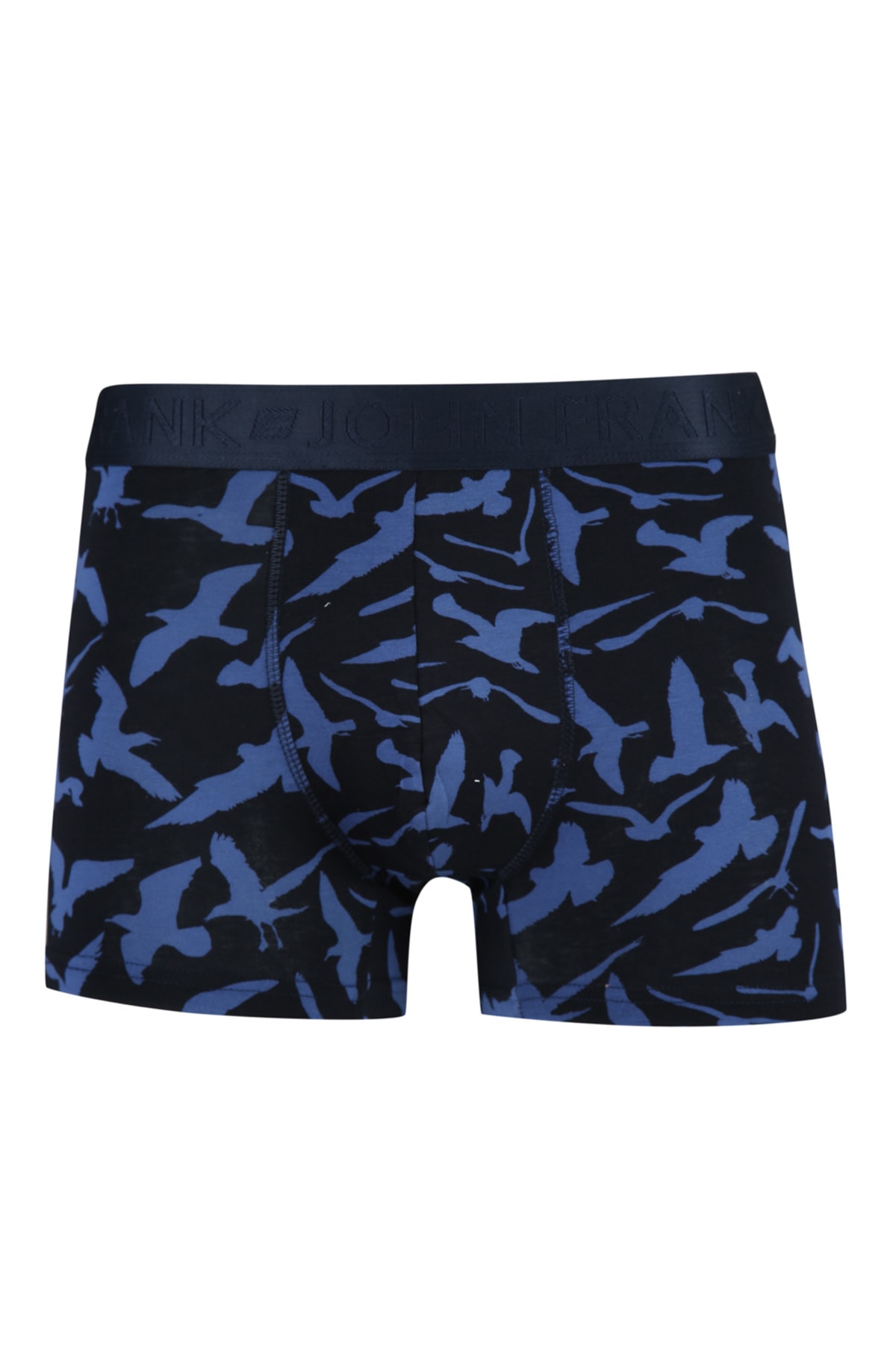 John Frank Dijital Baskılı Boxer Lacivert