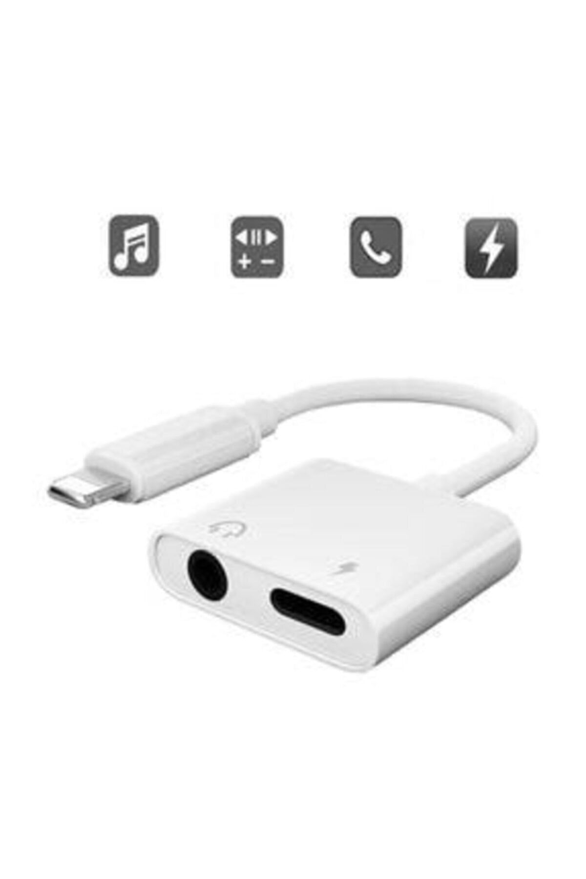 SNEXPRES Iphone Lightning Aux Kulaklık Şarj Adaptörü Dönüştürücü Çevirici