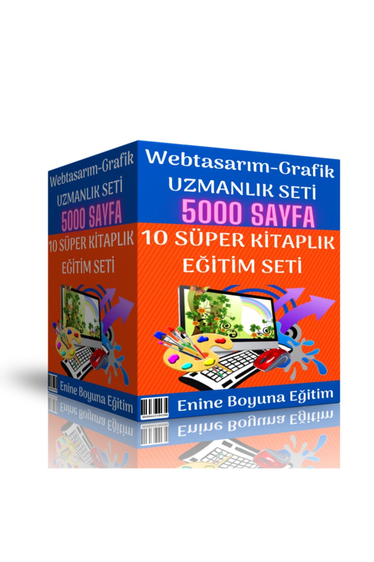 Enine Boyuna Eğitim Web Tasarım-grafik Uzmanlık Seti (10 Süper Kitap)
