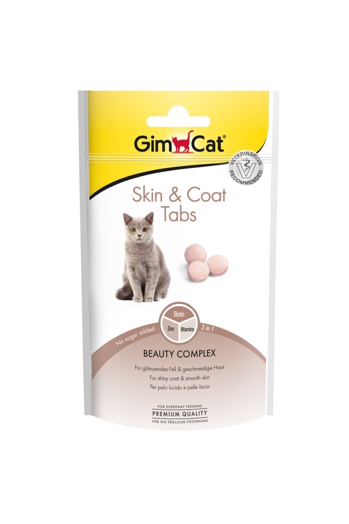 Gimcat Skin Coat Tabs Deri Tüy Bakımı Kedi Ödülü 40 gr 12'li Set