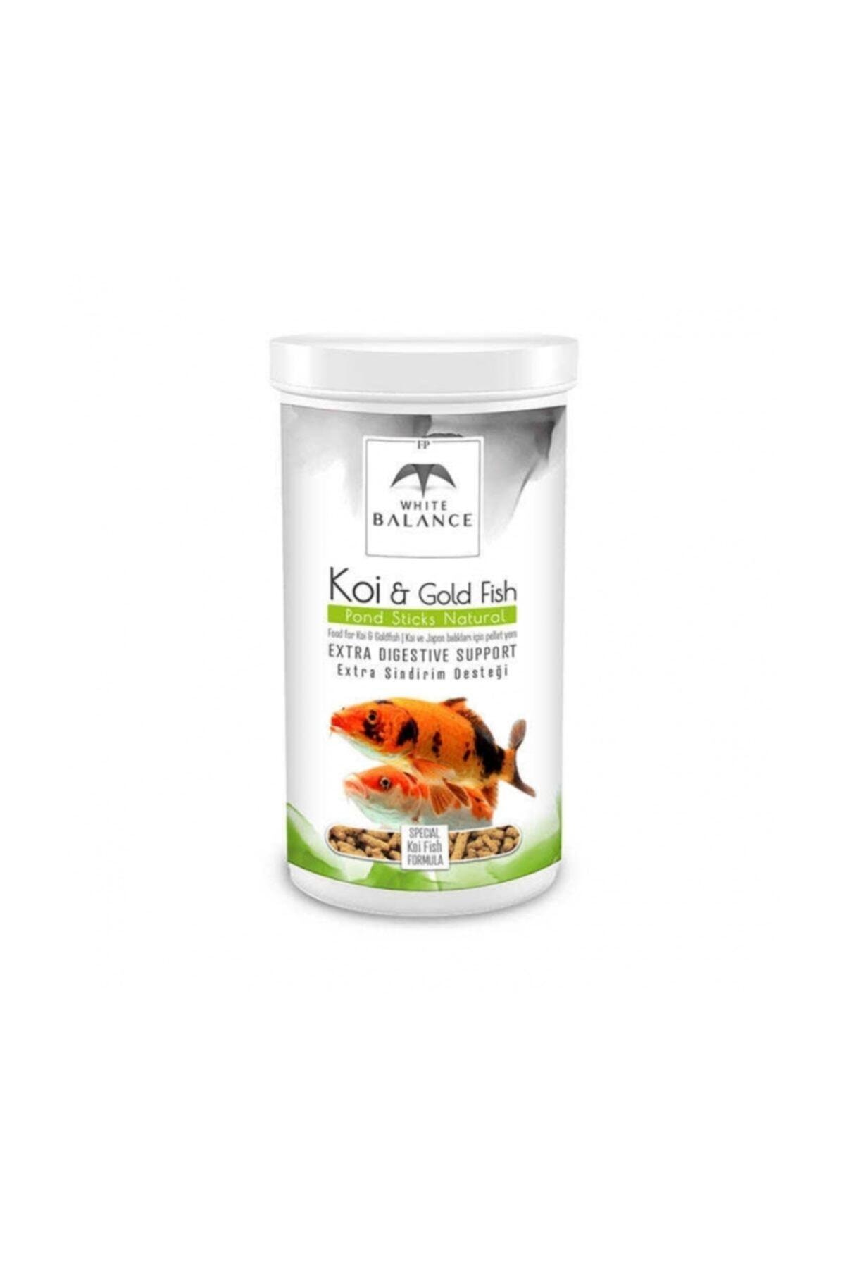White Balance Koi-gold Fish Pond Japon Balık Yemi 1000ml Sticks Natural