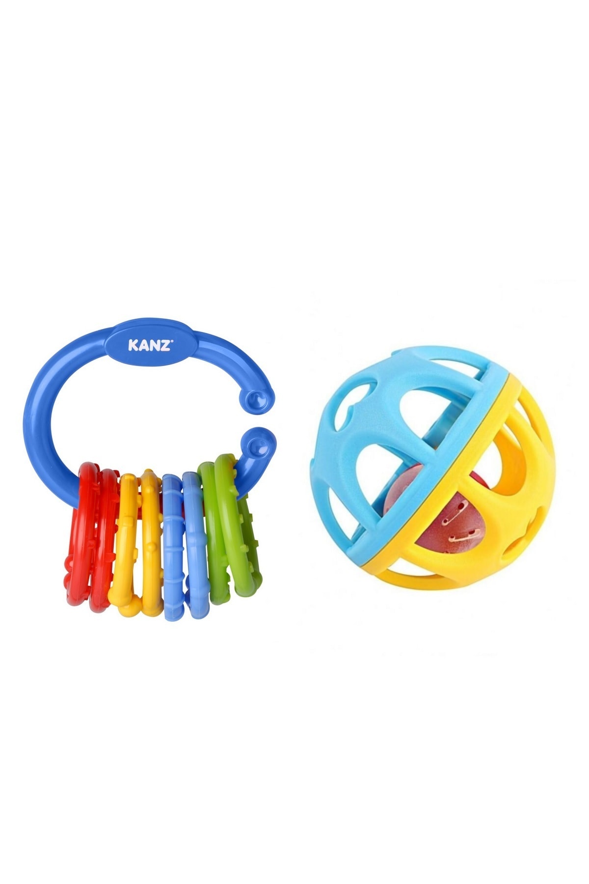 Kanz Oyuncak Kanz Neşeli Top Çıngırak +halka Çıngırağım Set