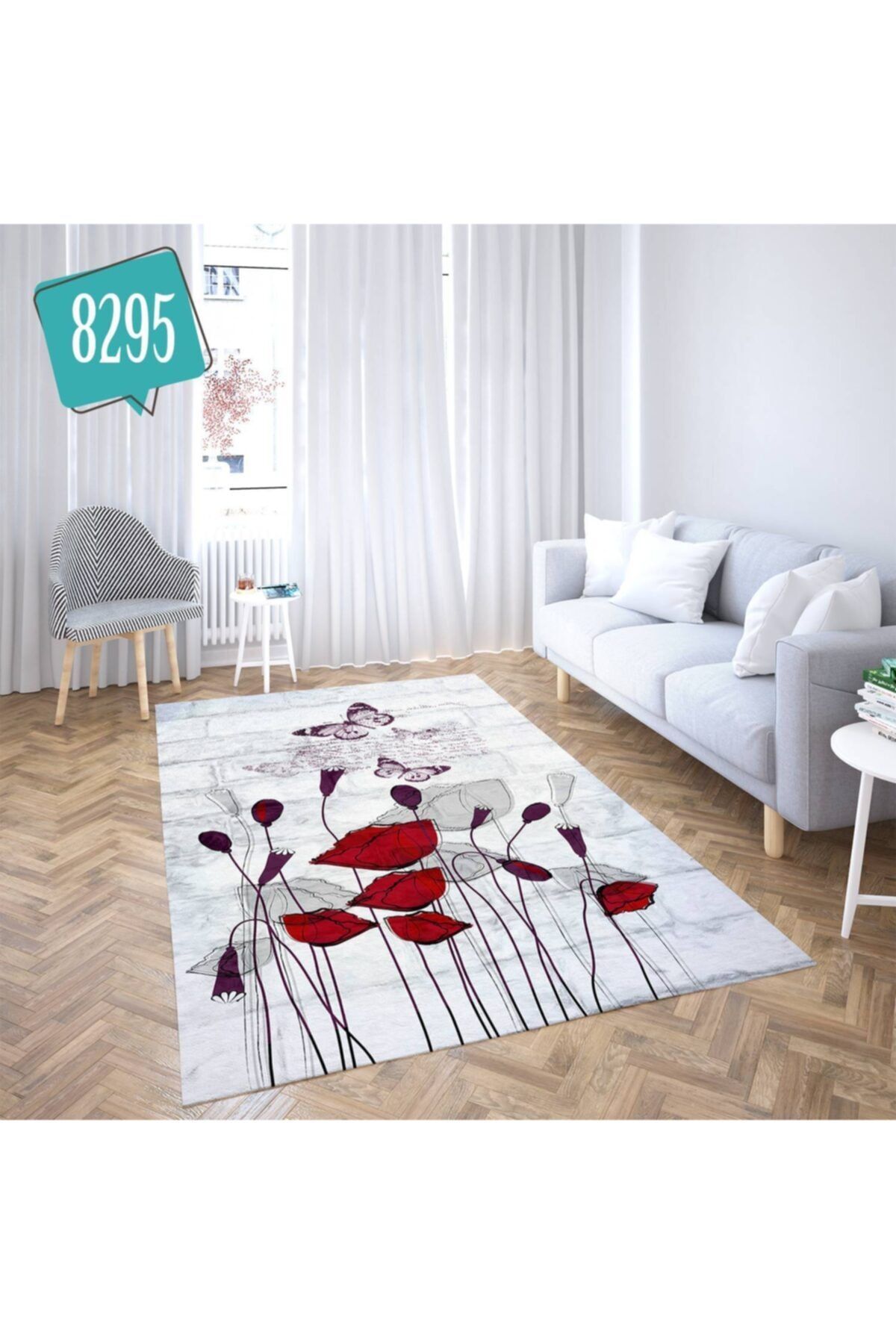 evlium 8295 ultrasoft lastikli hali ortusu 150x233 cm fiyati yorumlari trendyol