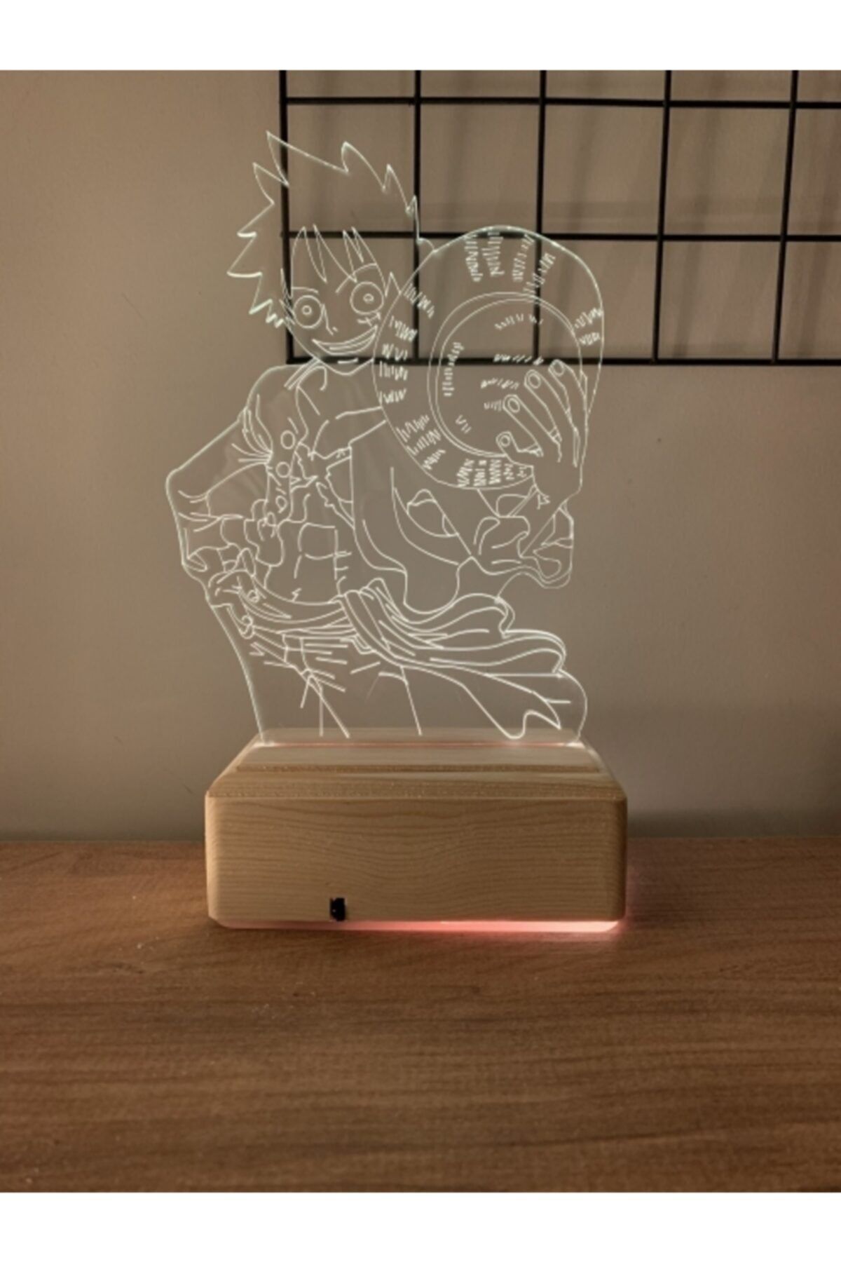 Modiwa Design Monkey D. Luffy One Piece 16 Renk Gece Lambası