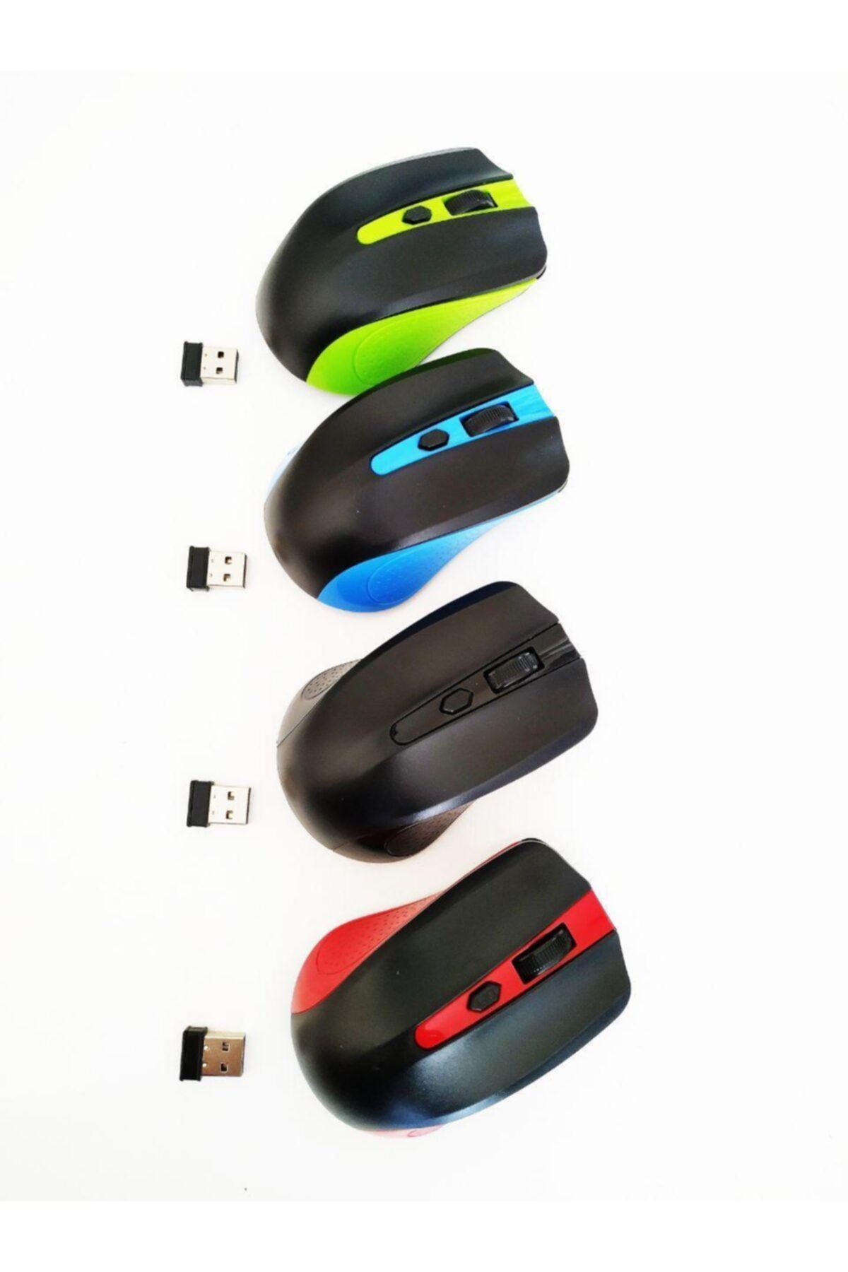 AldımGeldi Kablosuz Mouse Fare Wireless Bilgisayar Wireless 2.4ghz Renk Kırmızı