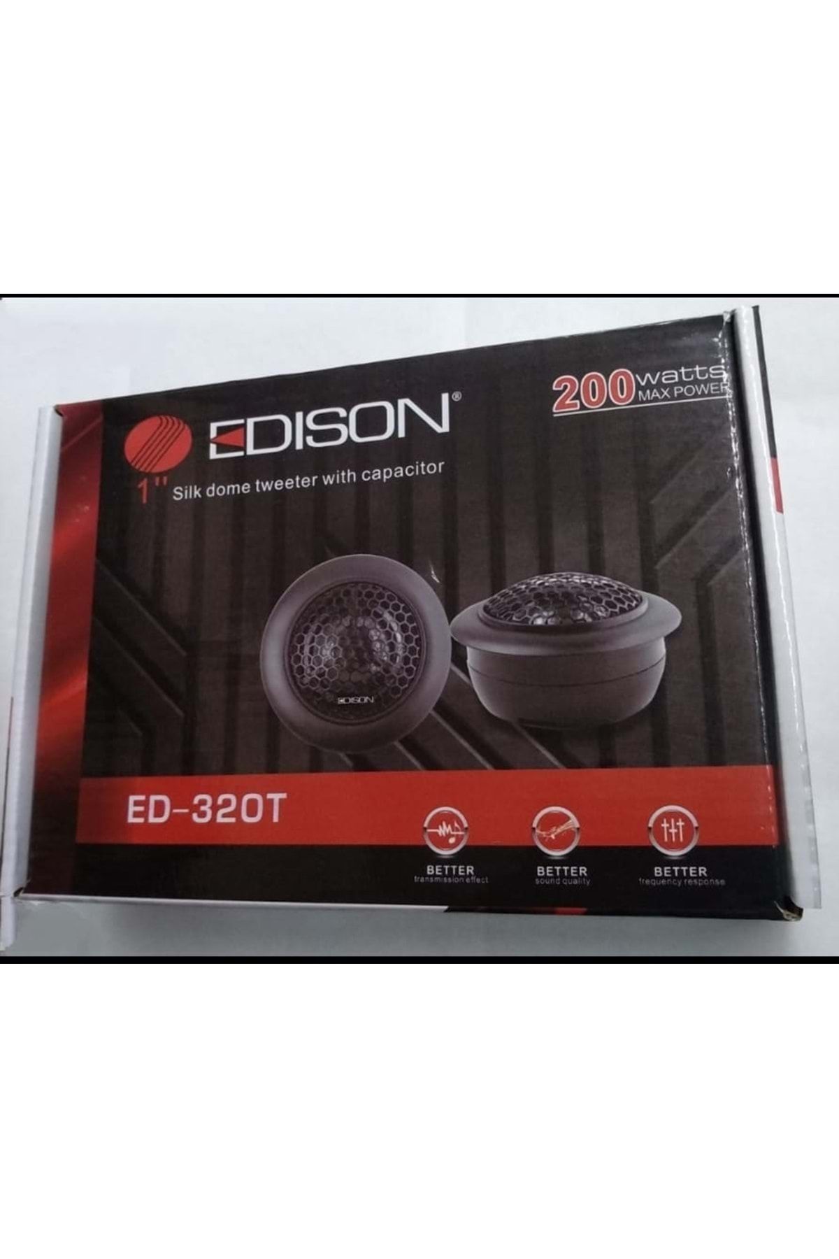 EDİSON Ed-320t 200 Watt Max Power+75 Watt Rms Power Oto Tweeter