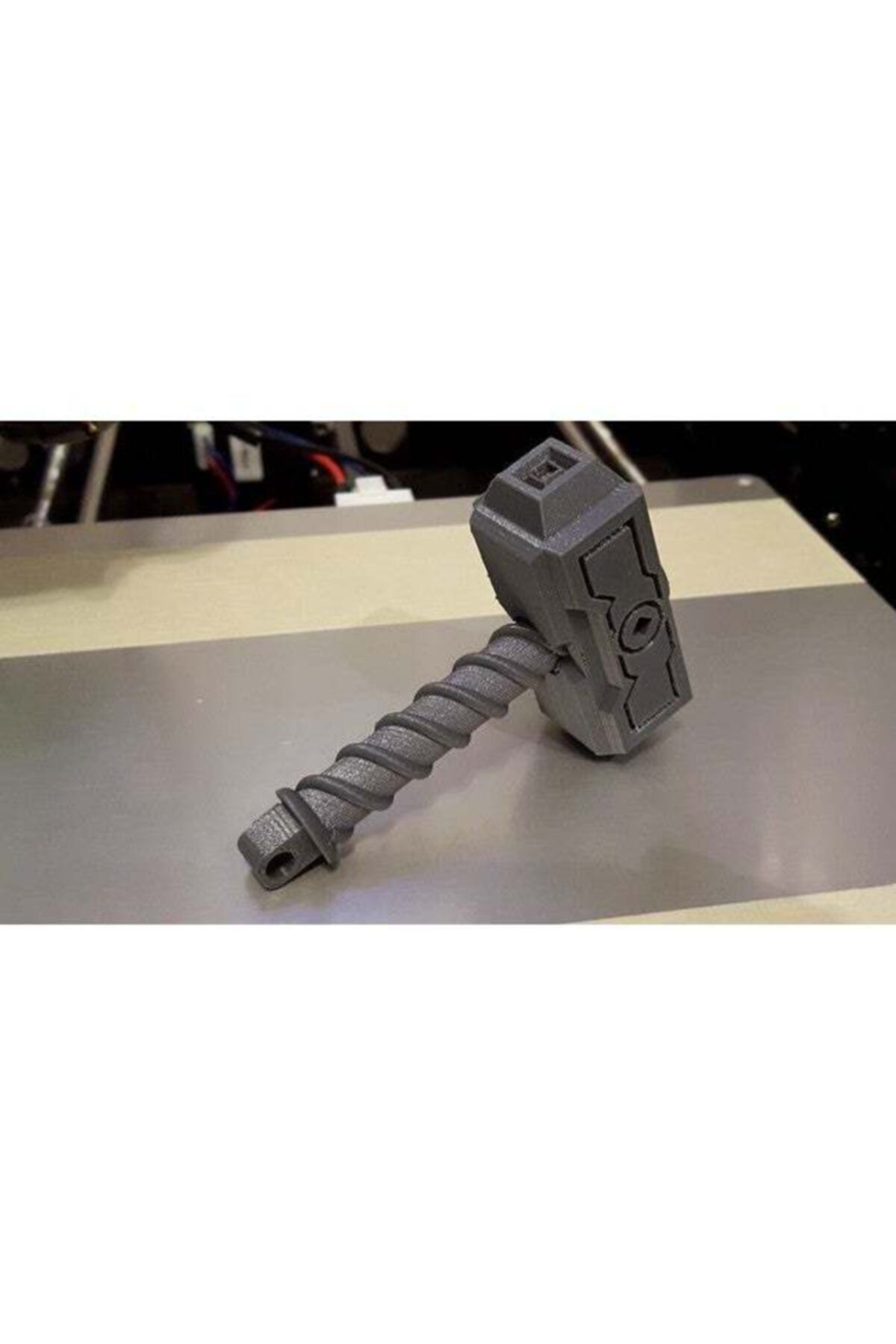AldımGeldi Thor Hammer Anahtarlık Ucu Dekoratif Aksesuar Süs Eşyası
