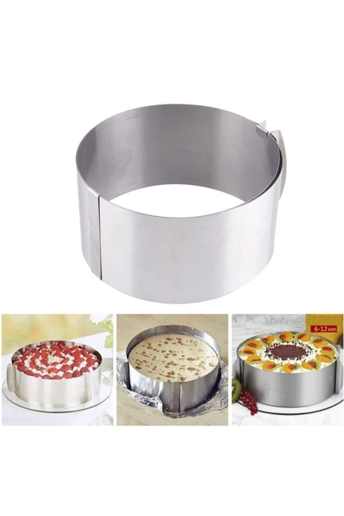 DMS DEKOR Adjustable Adjustable Round Cake Pastry Sponge Cake Mold