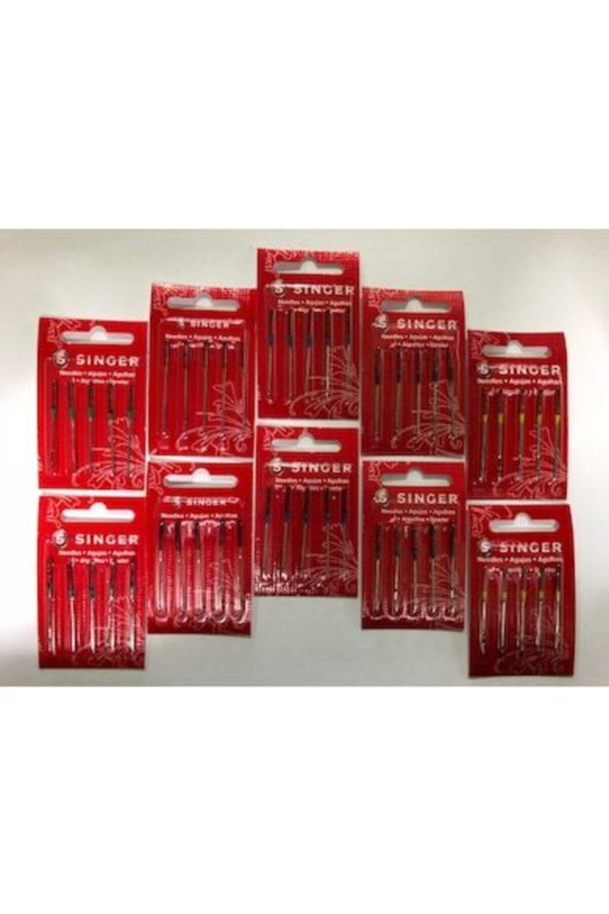 SİNGER Sınger Dikiş Makinası Iğnesi 2'şer Paket 5 Çeşit 10 Paket