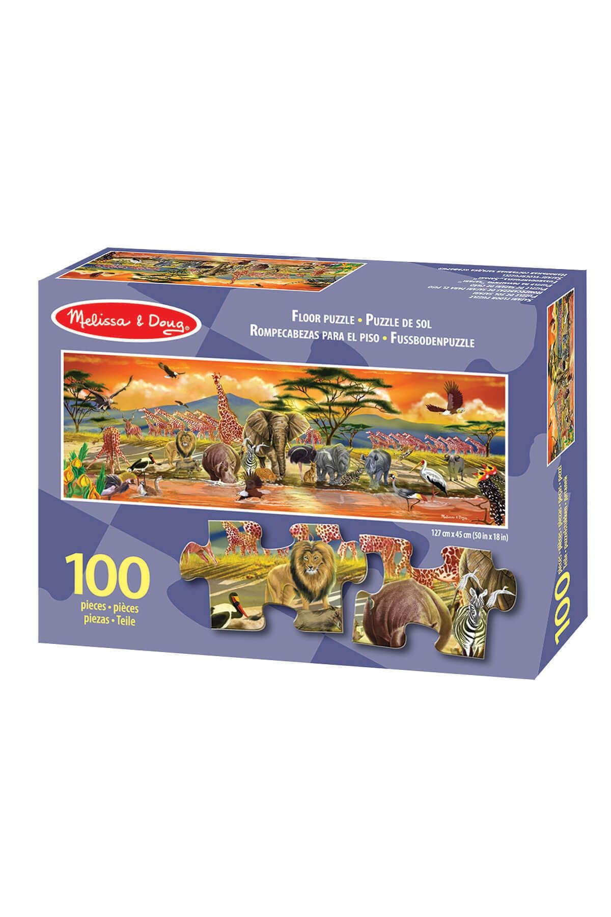 Melissa & Doug Melissa&Doug Dev Yer Yapbozu - Safari (100 Parça) /