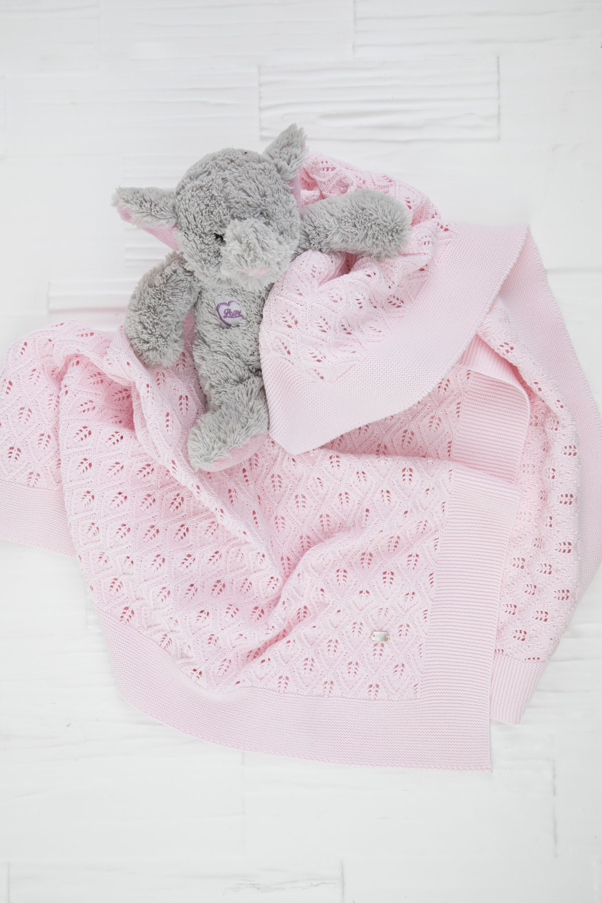 Babydola Pembe %100 Pamuk Mevsimlik Triko Bebek Battaniye