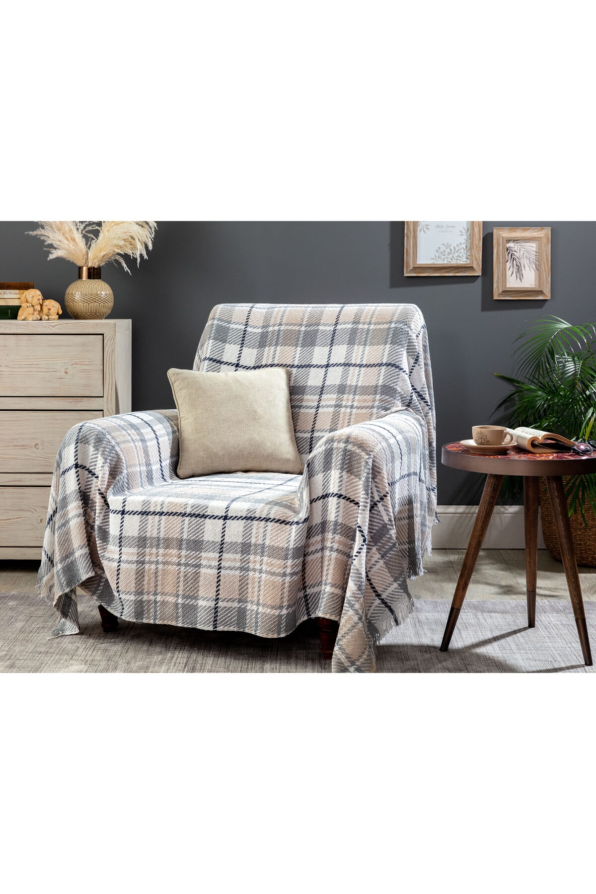 madame coco charline koltuk sali gri bej 130x170 cm fiyati yorumlari trendyol
