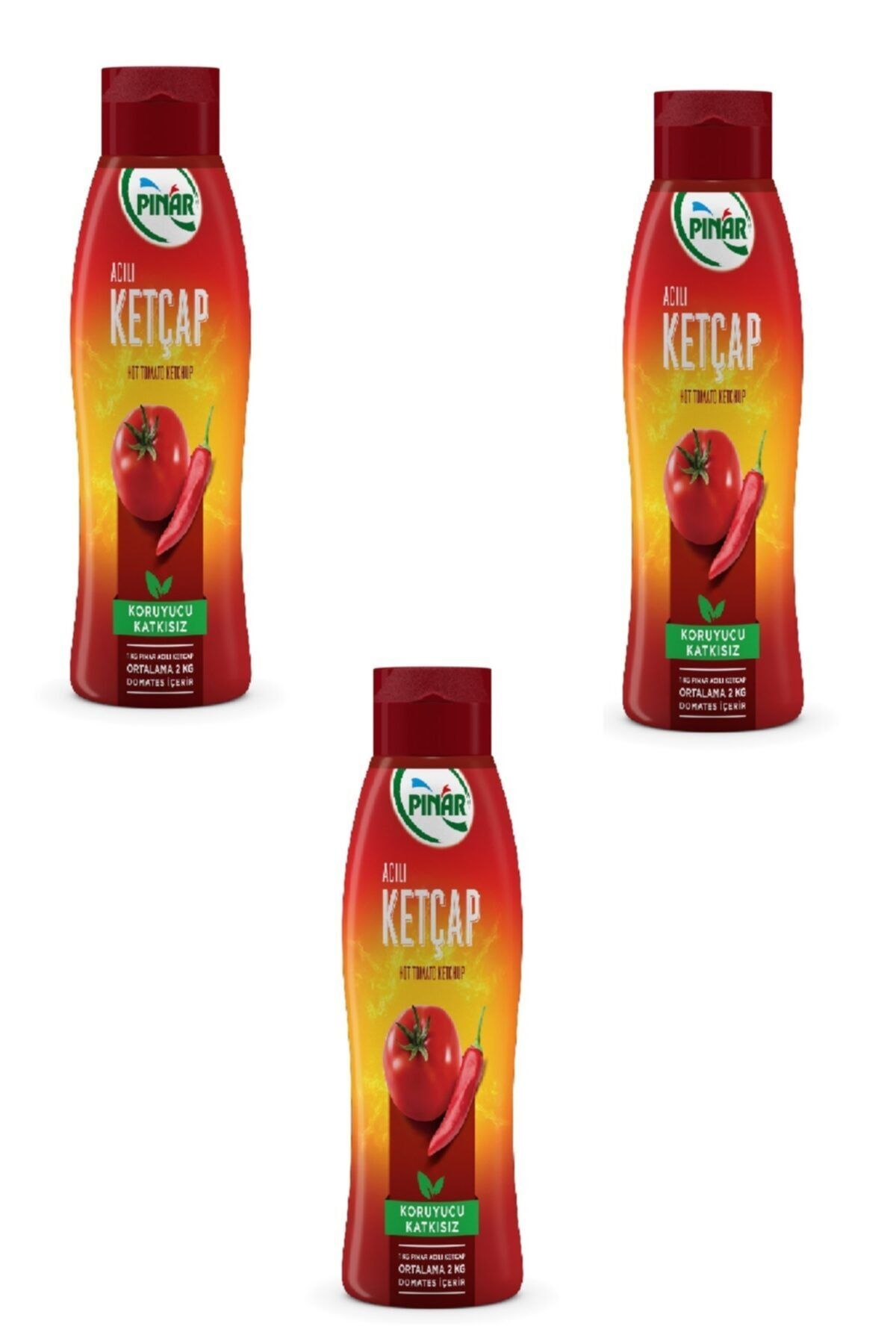 Pınar Ketçap Acılı 420 G X 3 Adet