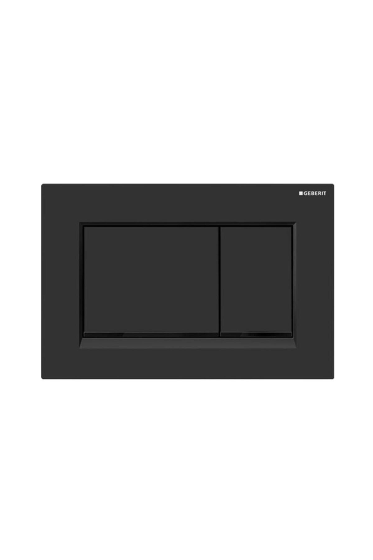 Geberit Sigma30 115.883.dw.1 Çift Kapaklı Kumanda Paneli Siyah/ Mat Siyah/siyah