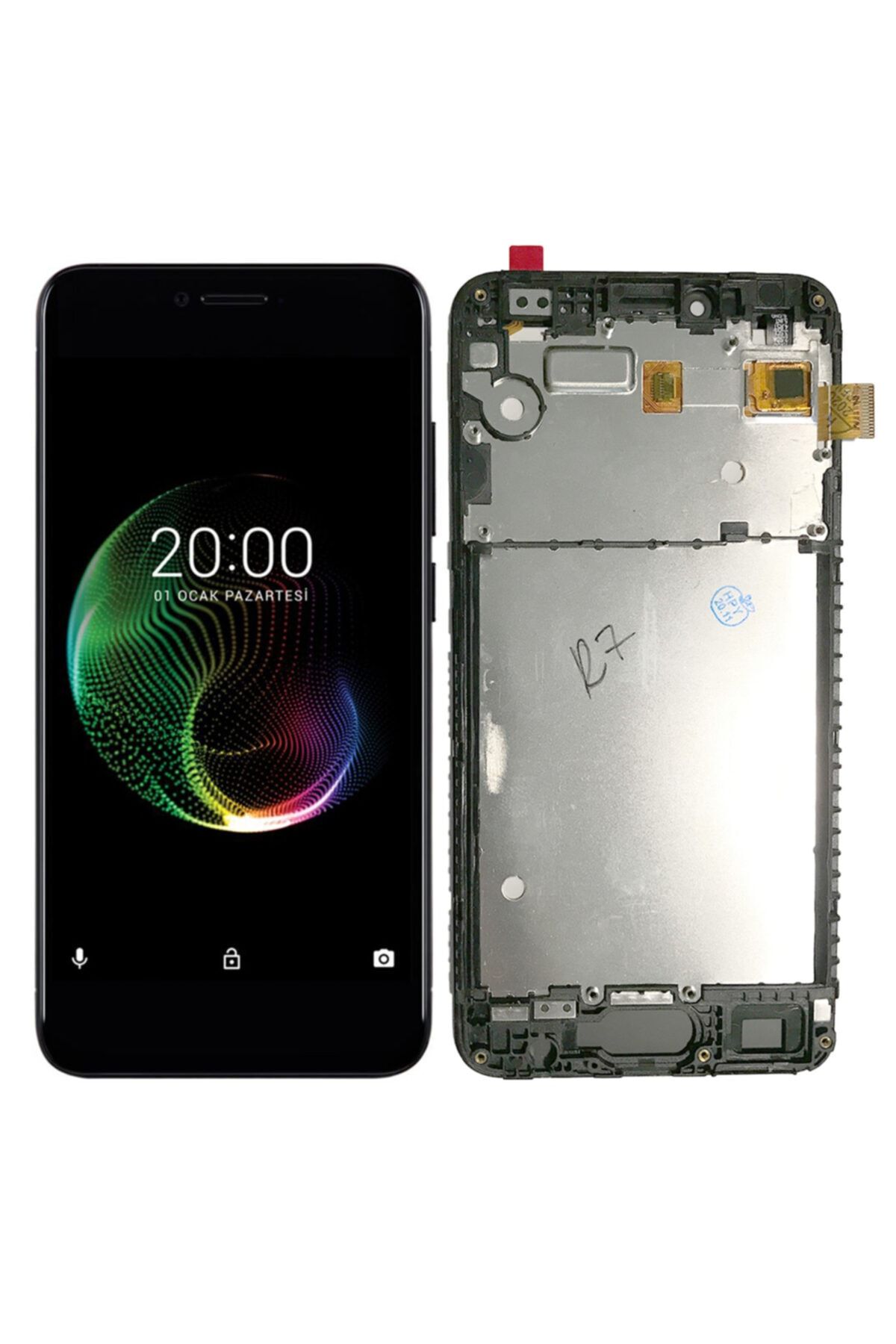 Teknonet Vestel Venüs E3  Uyumlu Orjinal Lcd+dokunmatik+çıtalı - Siyah