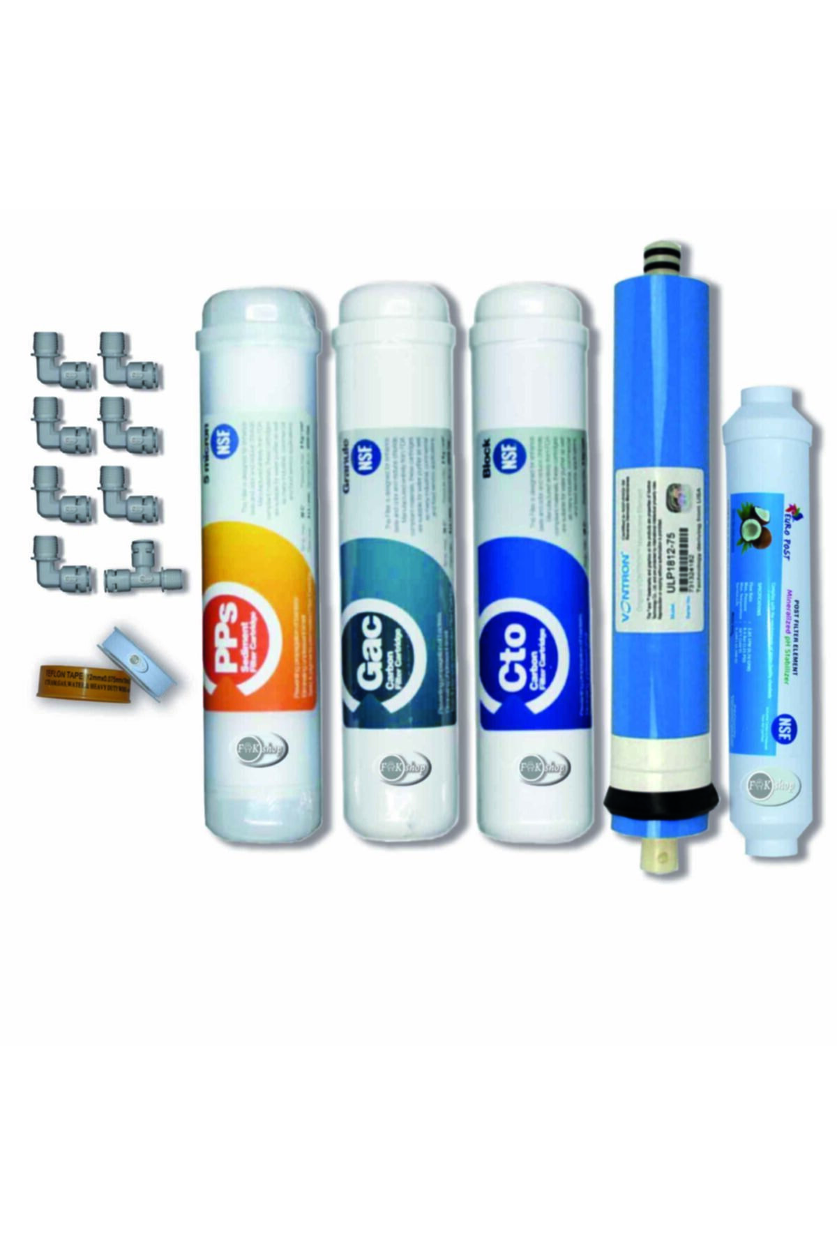Aqua Clean Ihlas Aura Cebilon Plus Ve Tüm Inline Su Arıtma Cihazlarına Uyumlu Full Nsf'li 1.kalite Filtre Seti
