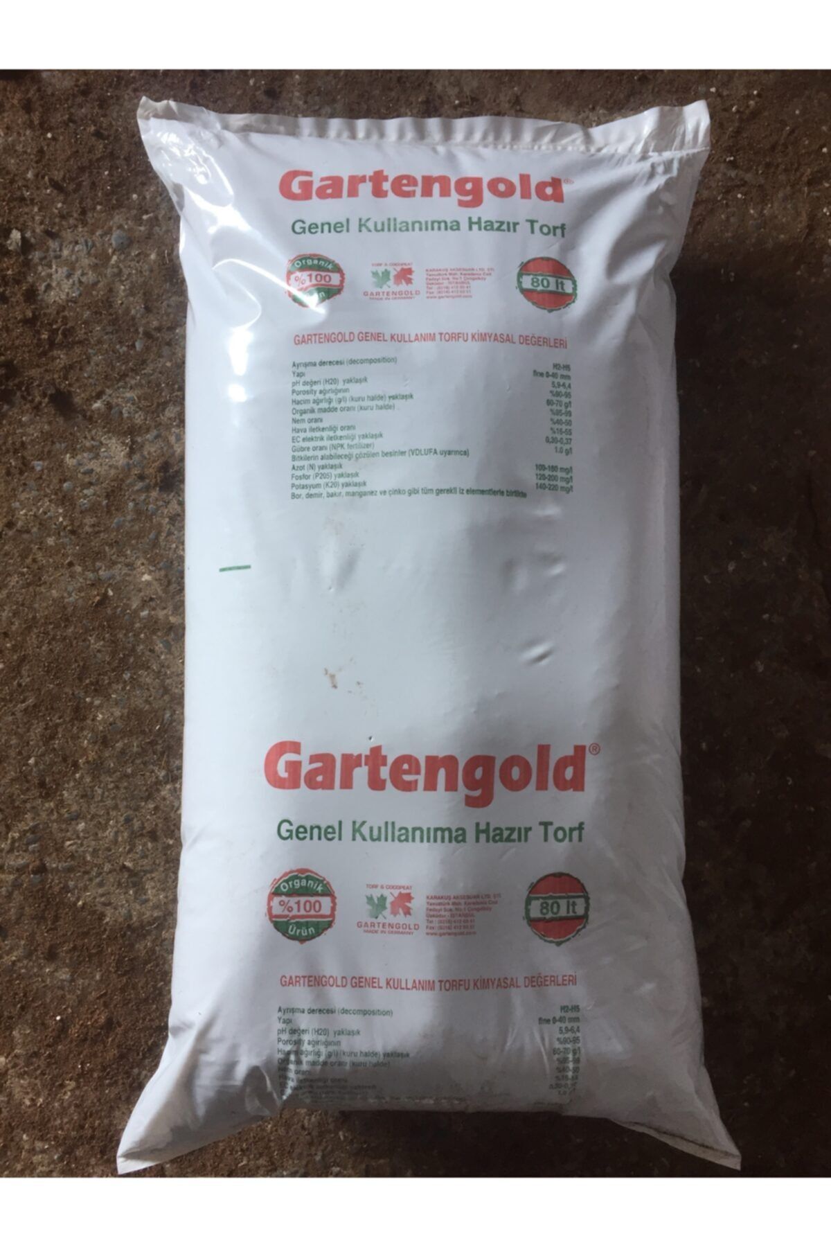 Gartengold 80 Litre Genel Kullanım Toprak