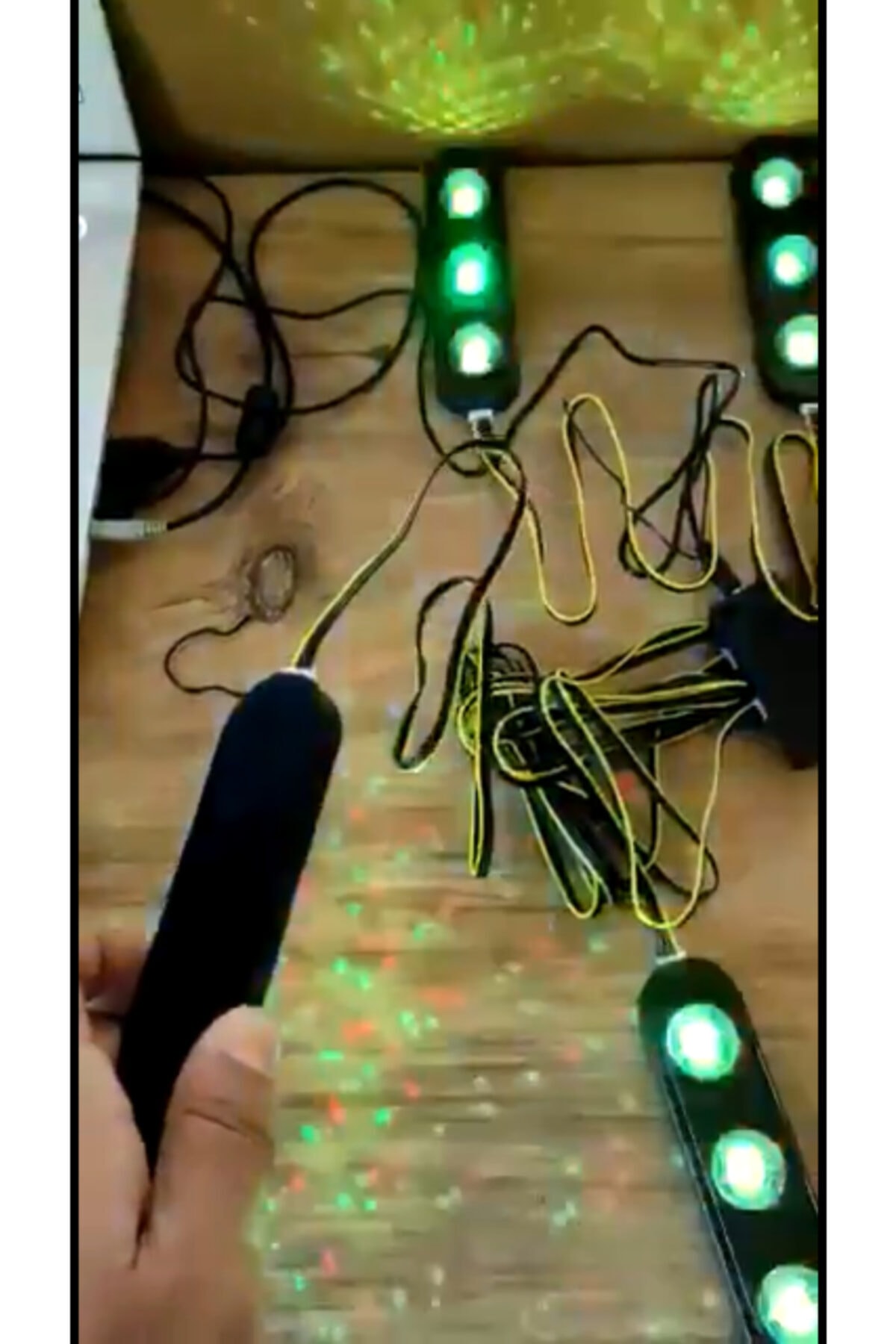 AYDINLATMACI HOME LIGHTING Ayak Altı Disco Toplu Led Lamba Sese Duyarlı Soketli