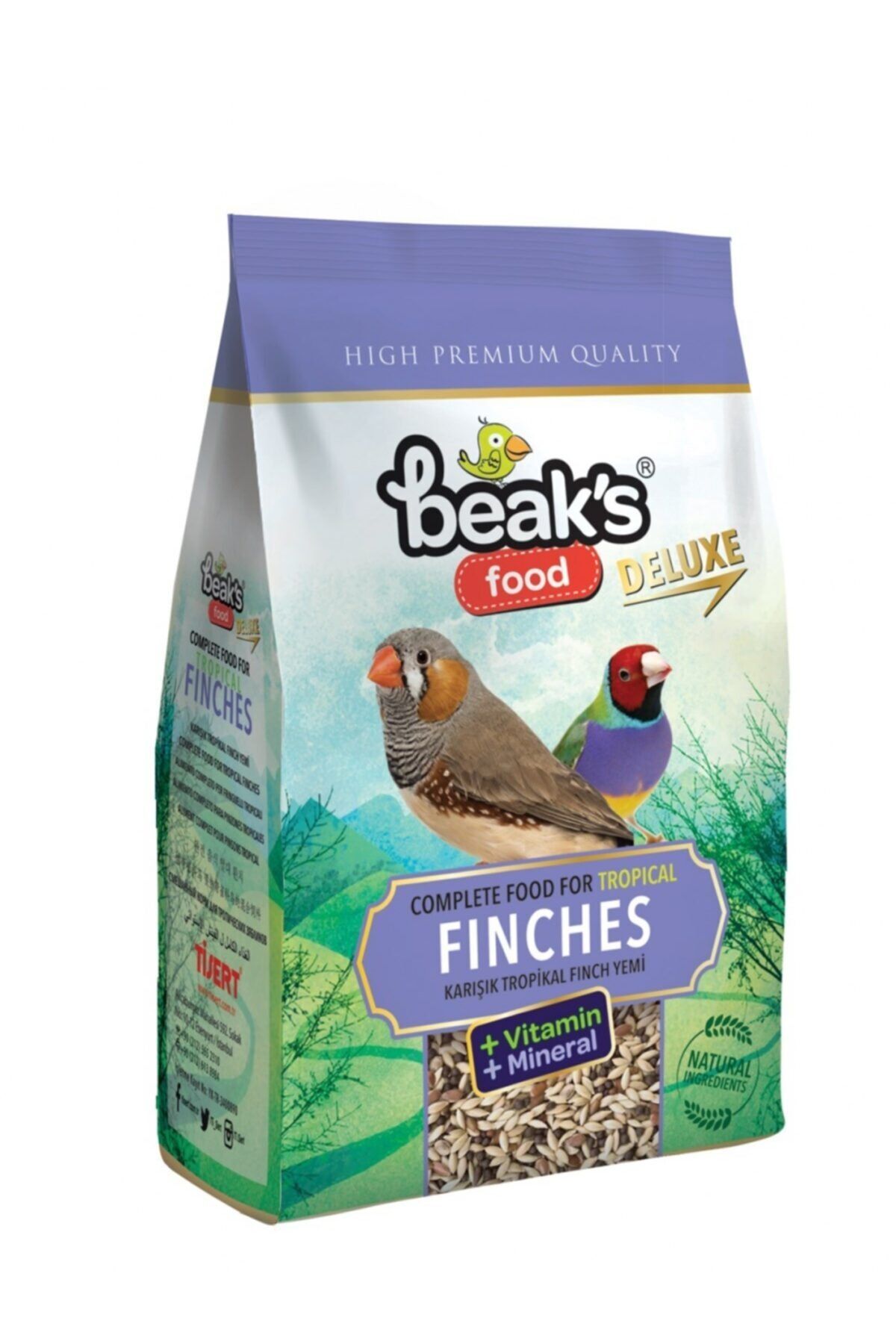 Beaks Deluxe Karışık Tropikal Finch Yemi 400 Gr