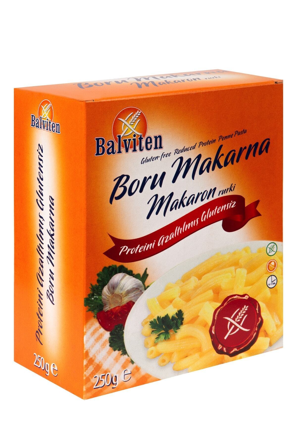 Balviten Makaron Rurki Glutensiz Düşük Proteinli Boru Makarna 250gr