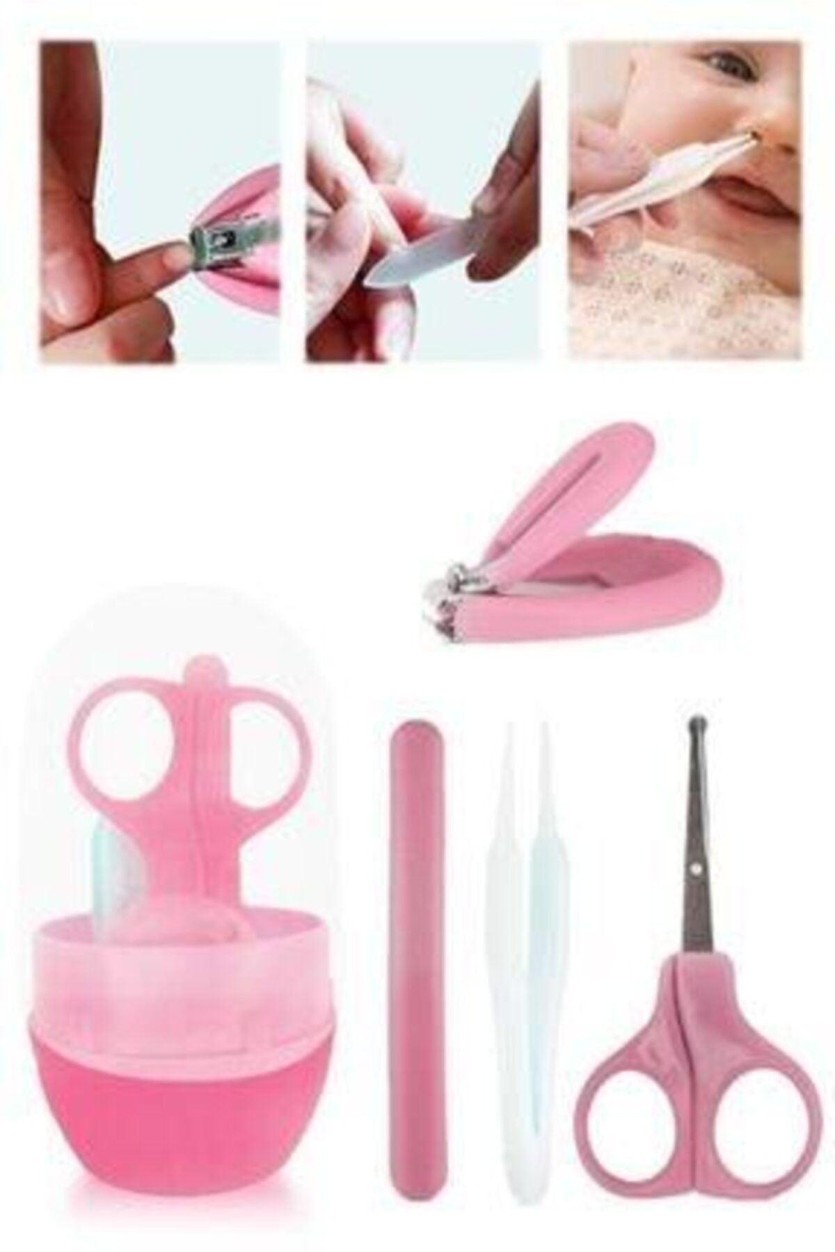 GLAZZI Pembe Bebek Tırnak Bakım Seti Gbtbsp